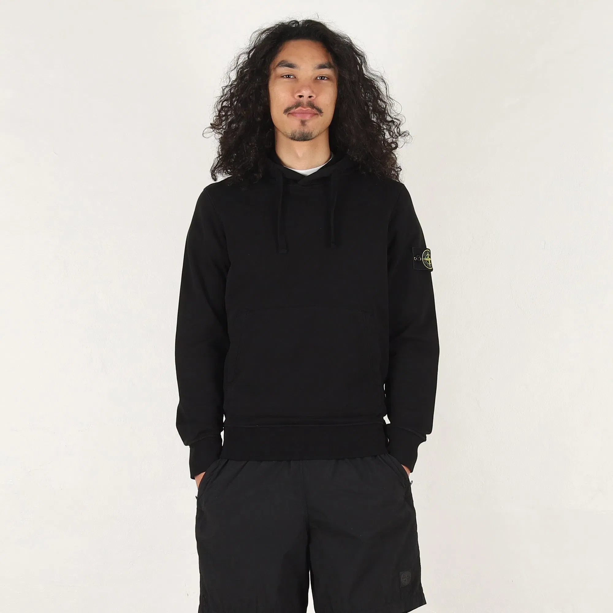 Stone Island 6100062 Hoodie Sweater - Black