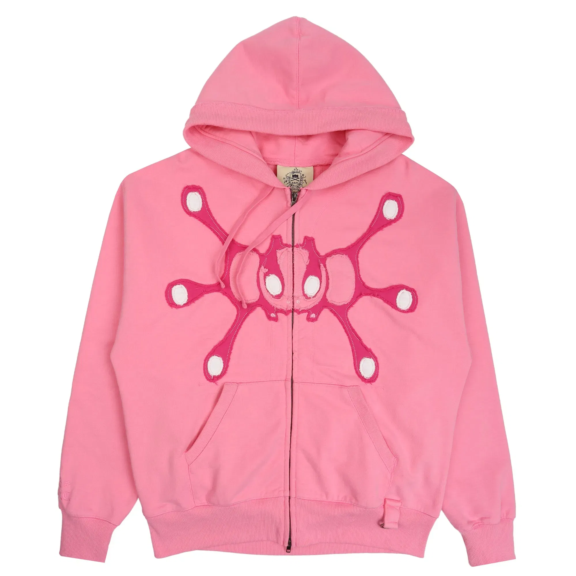 Happy99 Angel99 Zip Up Hoodie - Pink