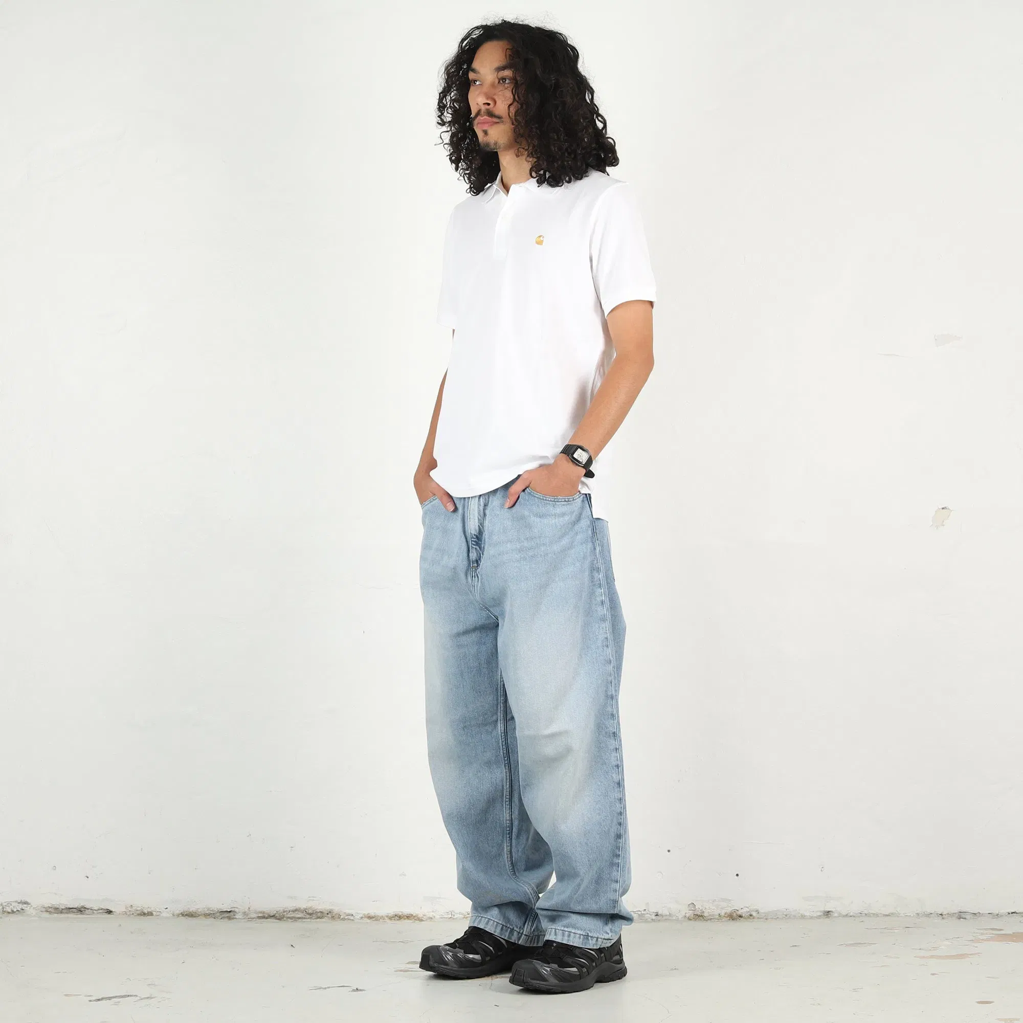 Carhartt WIP Brandon Pant - Blue heavy worn bleached