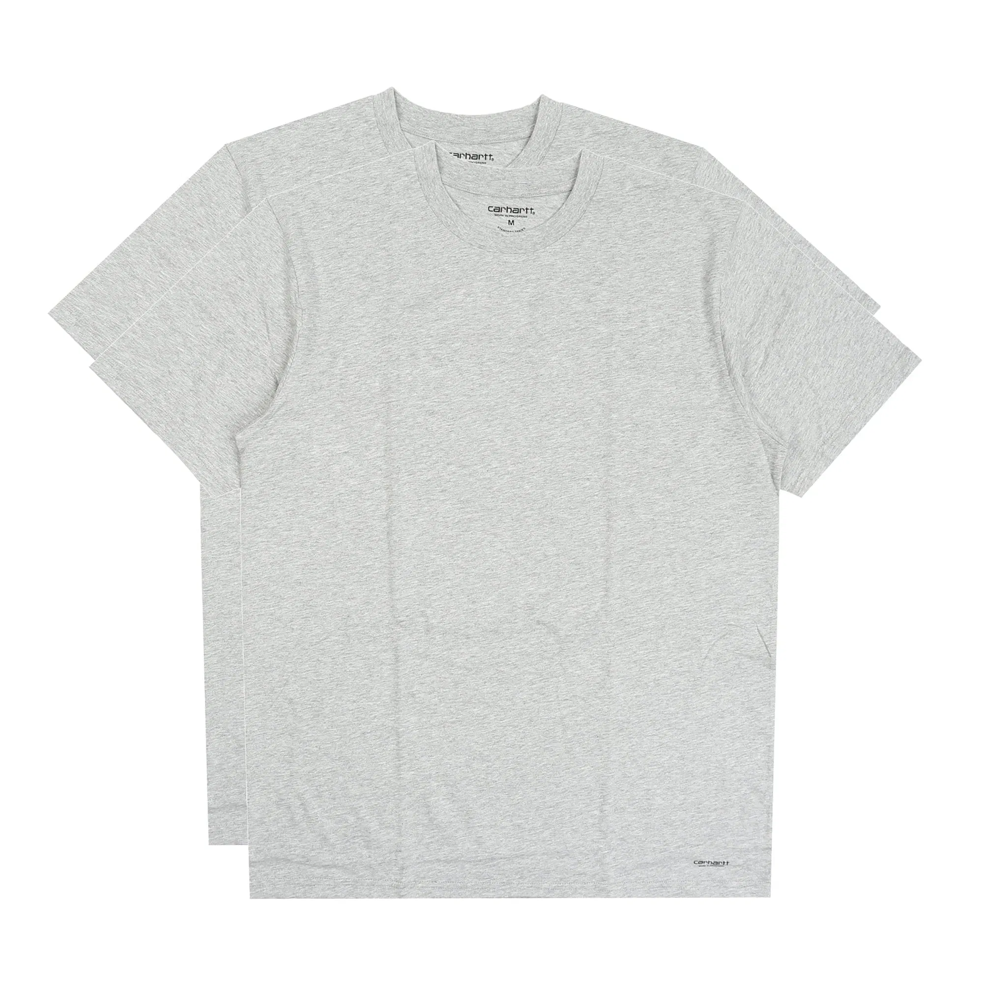 Carhartt WIP Standard Crew Neck T-Shirt - Grey Heather + Grey Heather