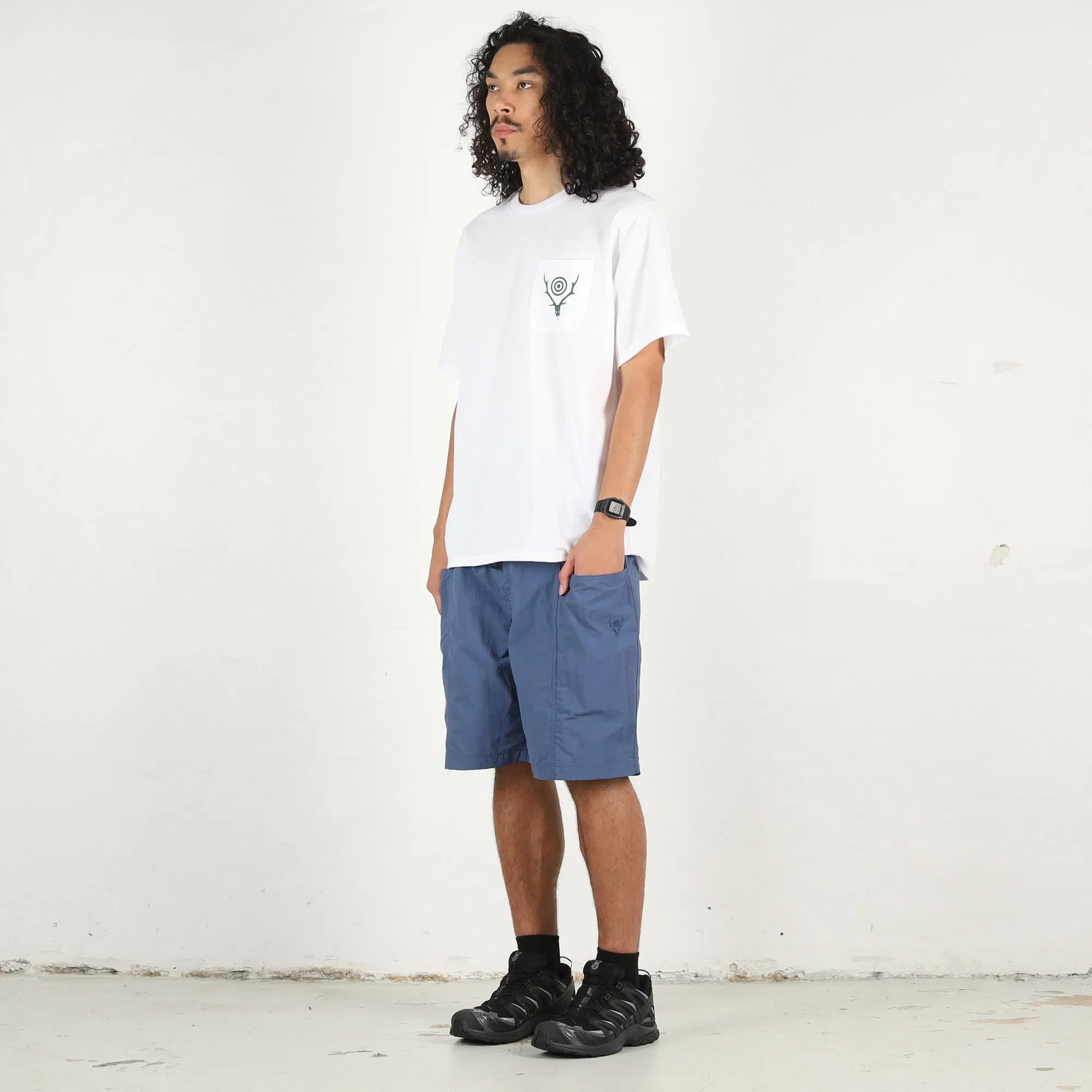 SOUTH2 WEST8 S/S Round Pocket T-Shirt - White