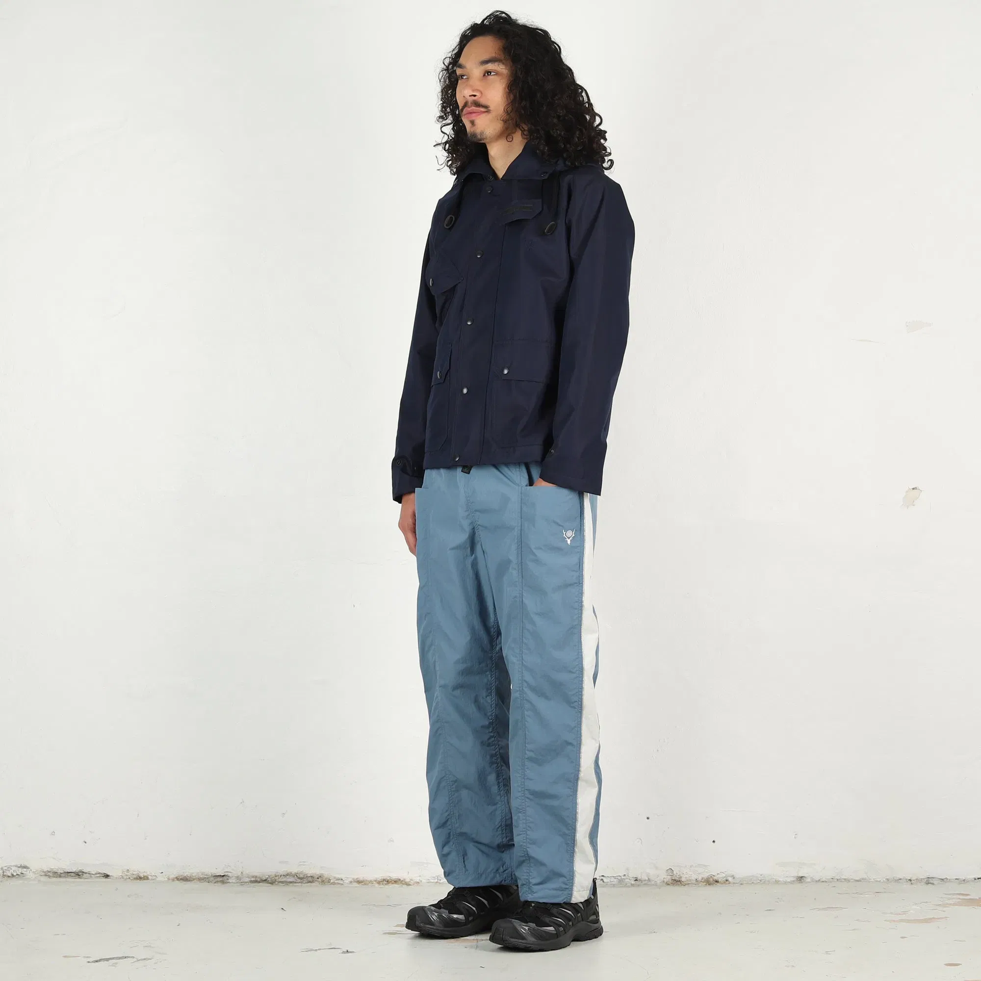SOUTH2 WEST8 Warm-Up Pant Nylon Tussah - Blue
