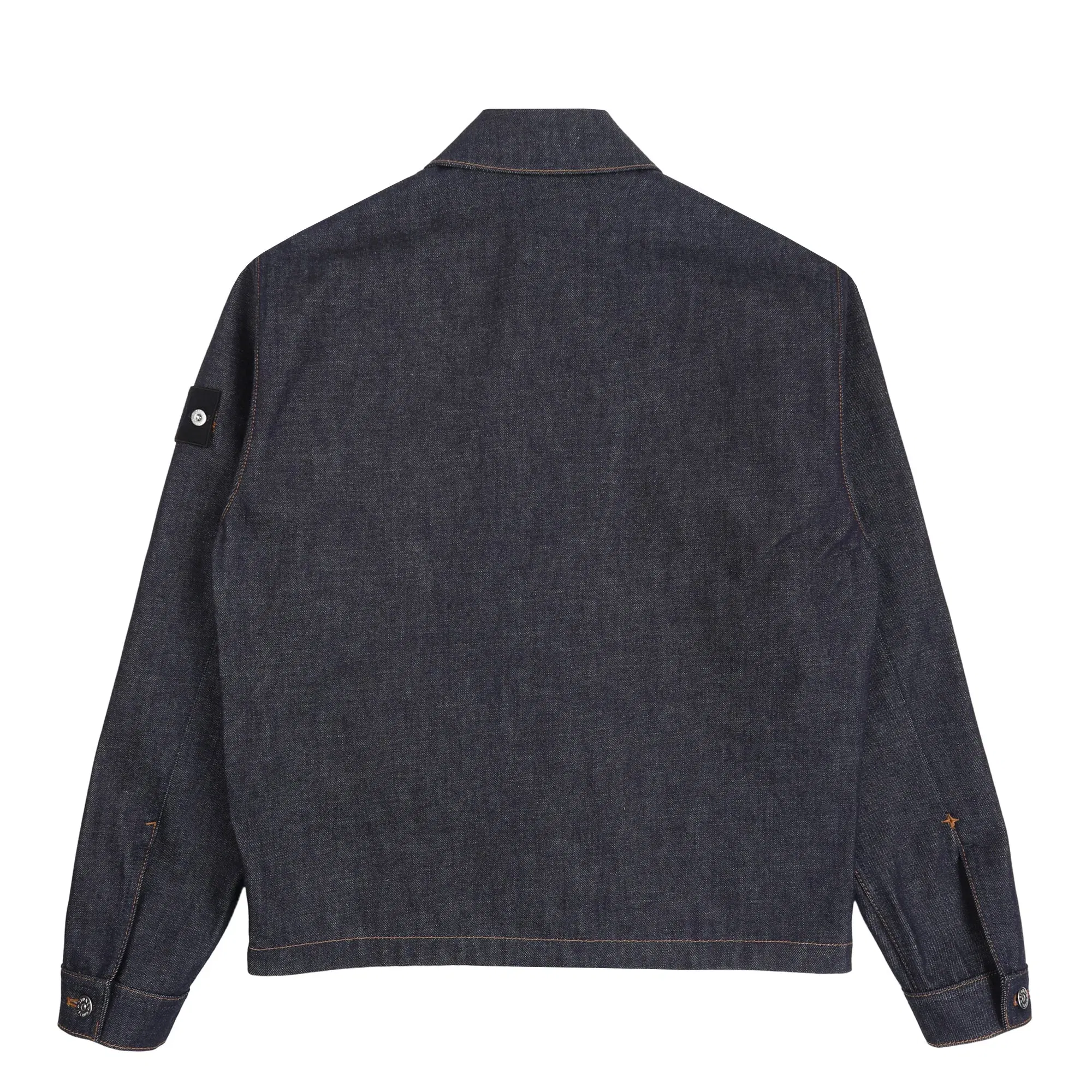 Stone Island 4100006 Biker Jacket - Blue Raw