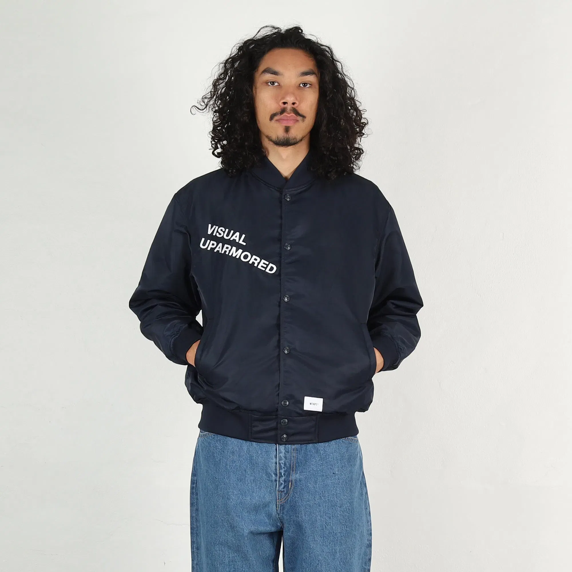 WTAPS Nylon Twill Team Jacket - Navy