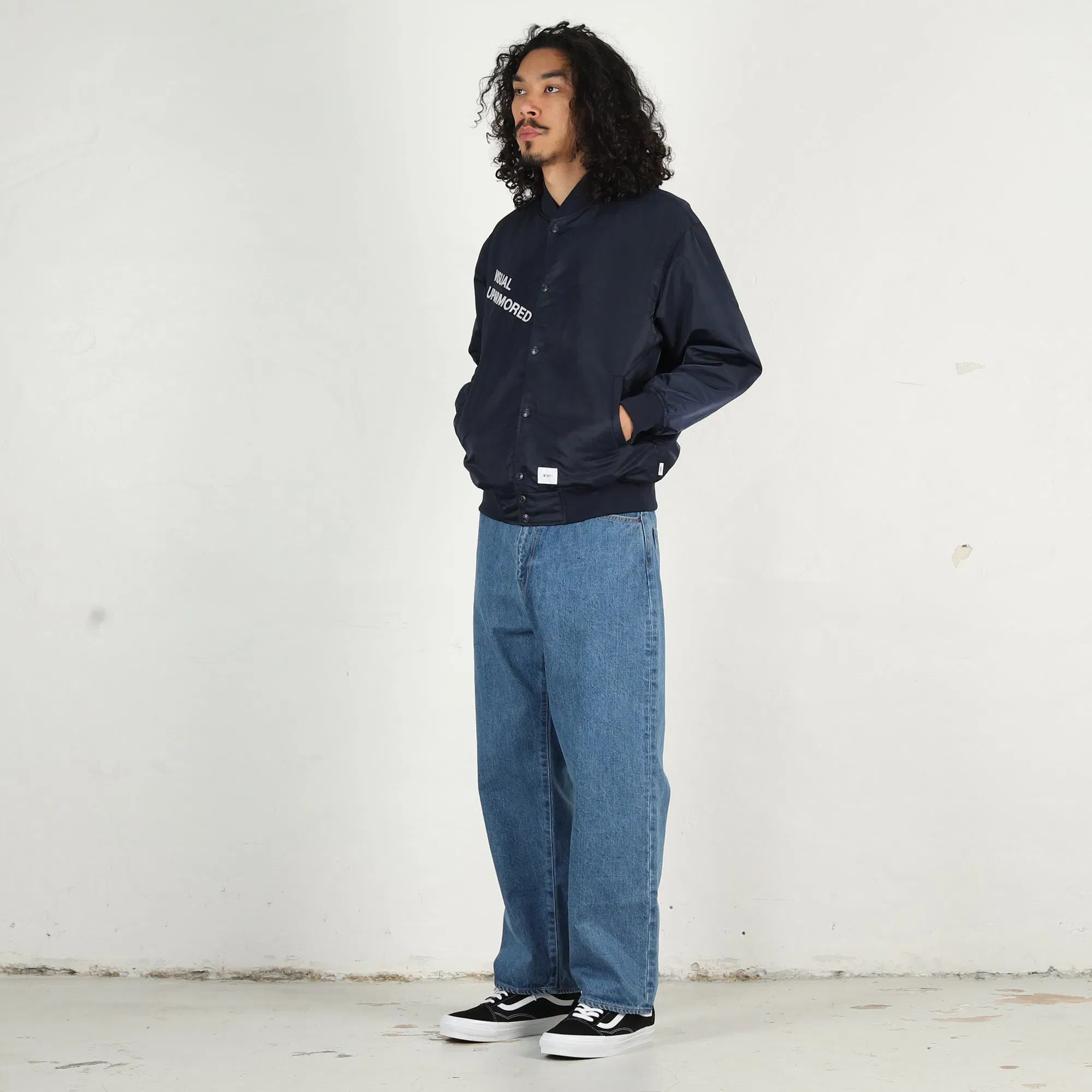 WTAPS Nylon Twill Team Jacket - Navy