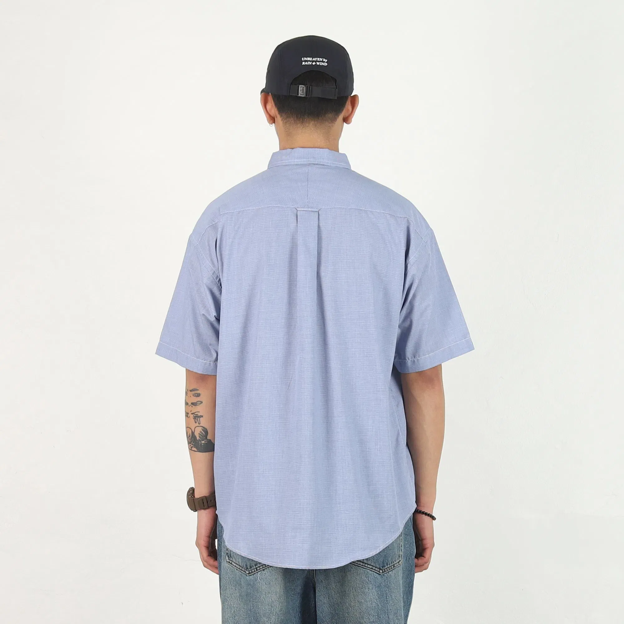 Descendant Kennedy's Plaid SS Shirt - Navy