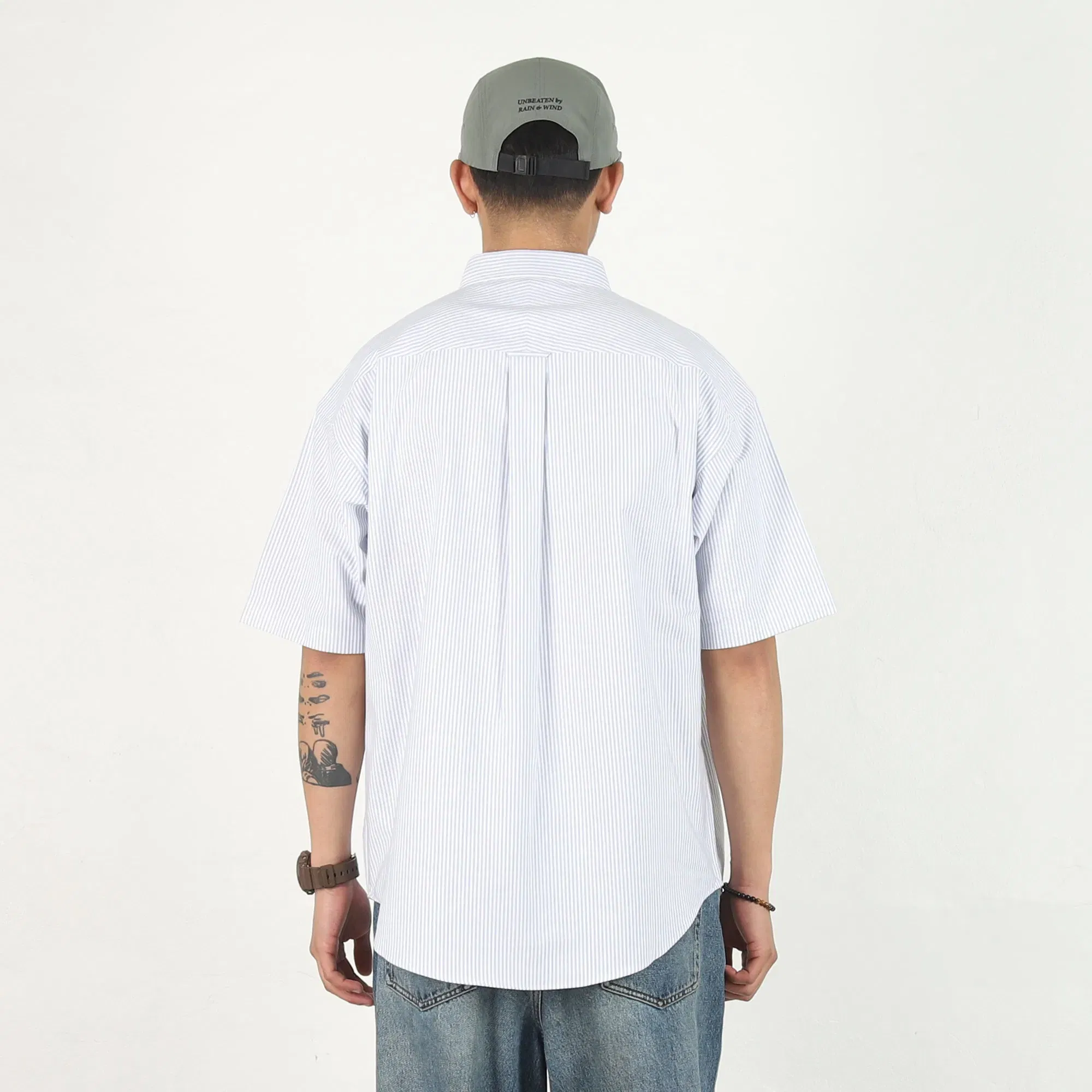 Descendant Kennedy's Stripe SS Shirt - Blue