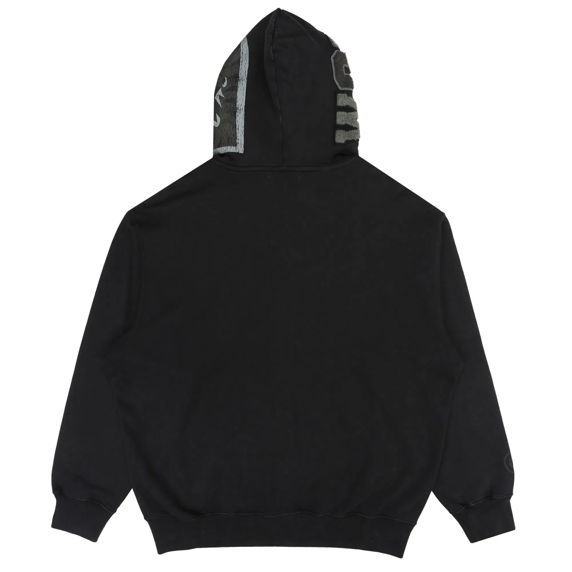BAPE Garment Dye Shark Full Zip Hoodie - Black