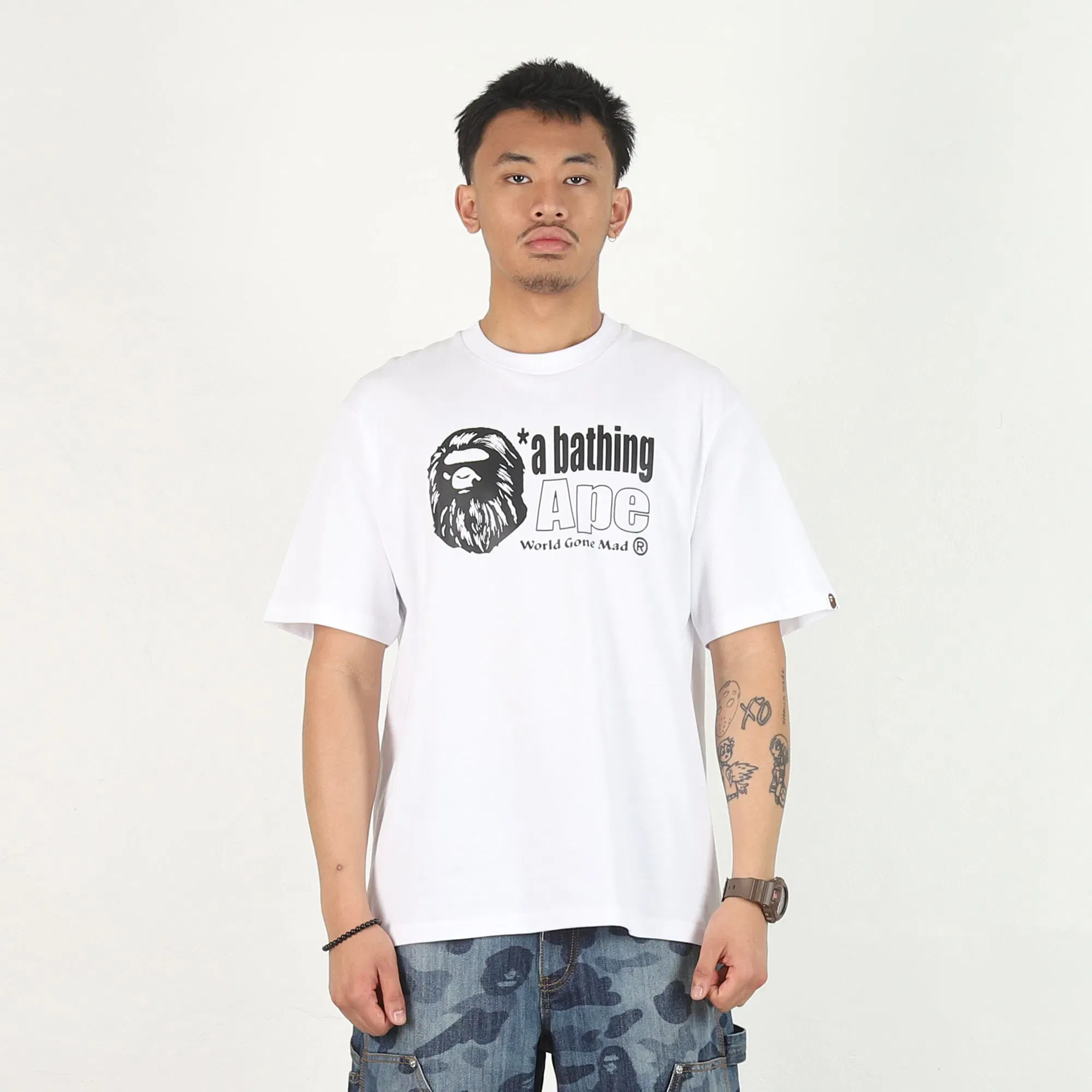 BAPE Ape Head Logo Relaxed T-Shirt - White