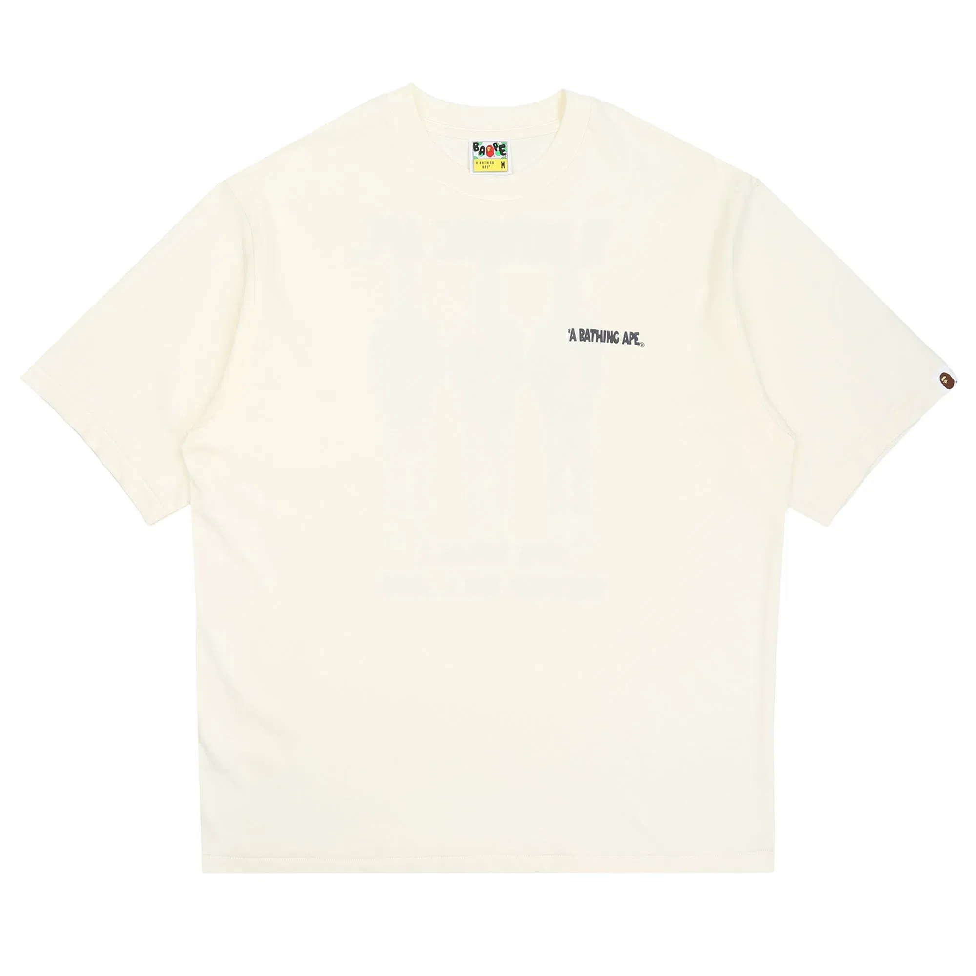 BAPE Shark Shijin Bathing Ape Logo T-Shirt - Ivory