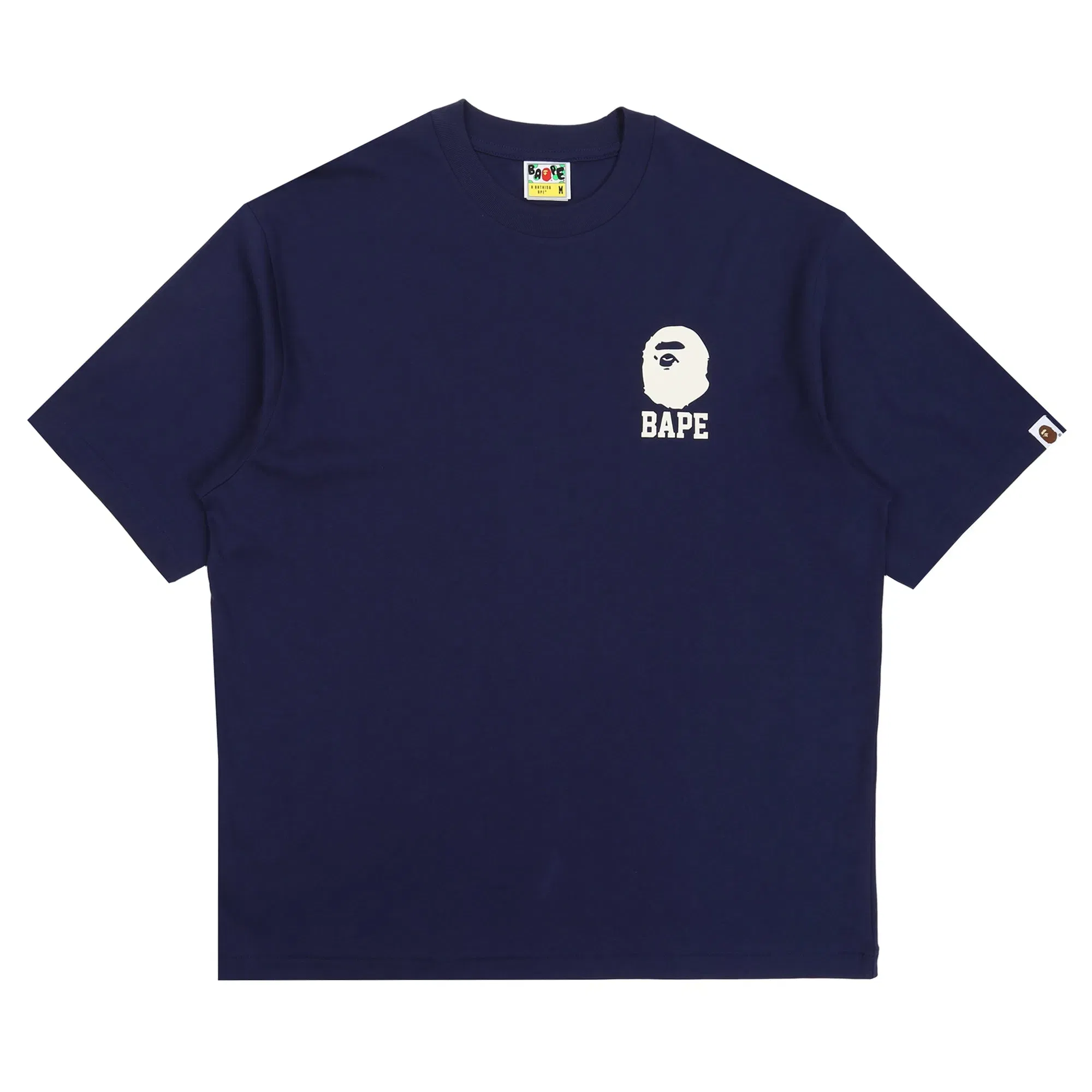 BAPE Lukewarm Water Logo Relaxed T-Shirt - Navy