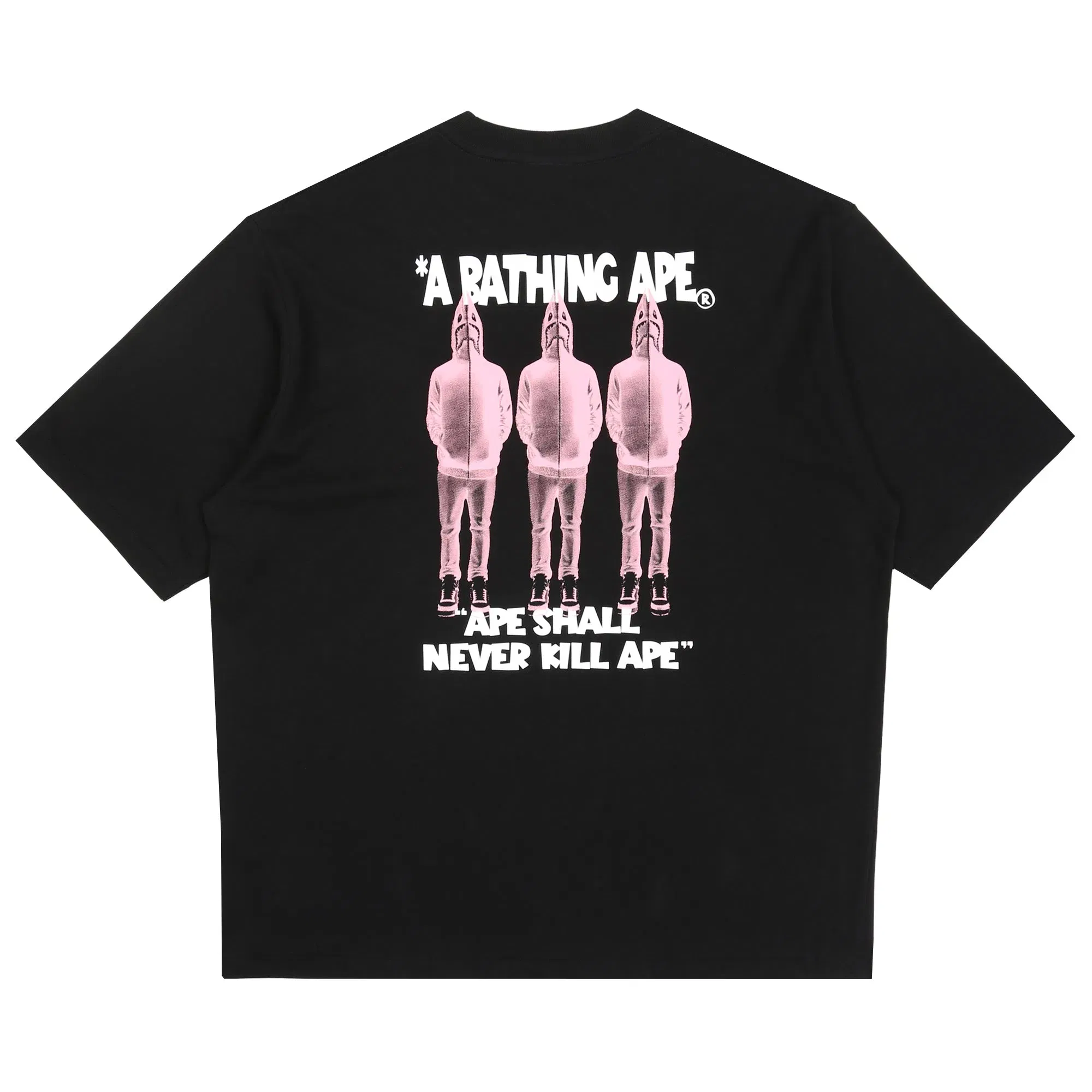 BAPE Shark Shijin Bathing Ape Logo T-Shirt - Black