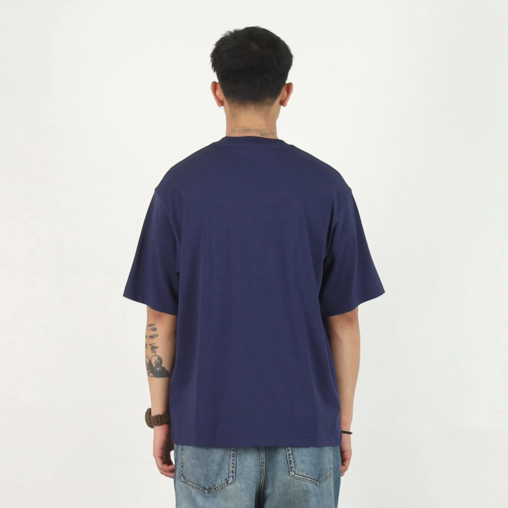 BAPE Ape General College Relaxed T-Shirt - Navy