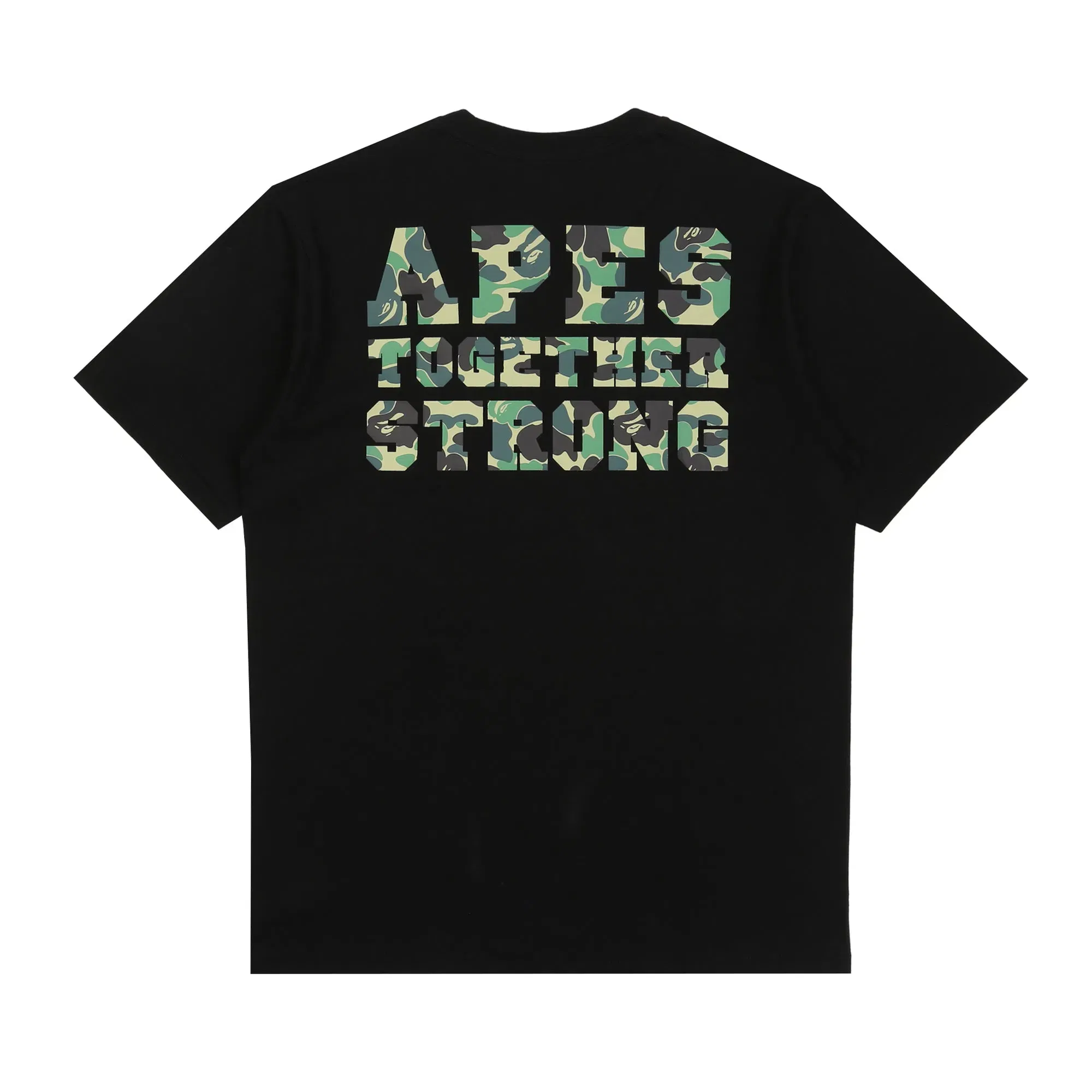 BAPE ABC Camo College Ats T-Shirt - Black/Green