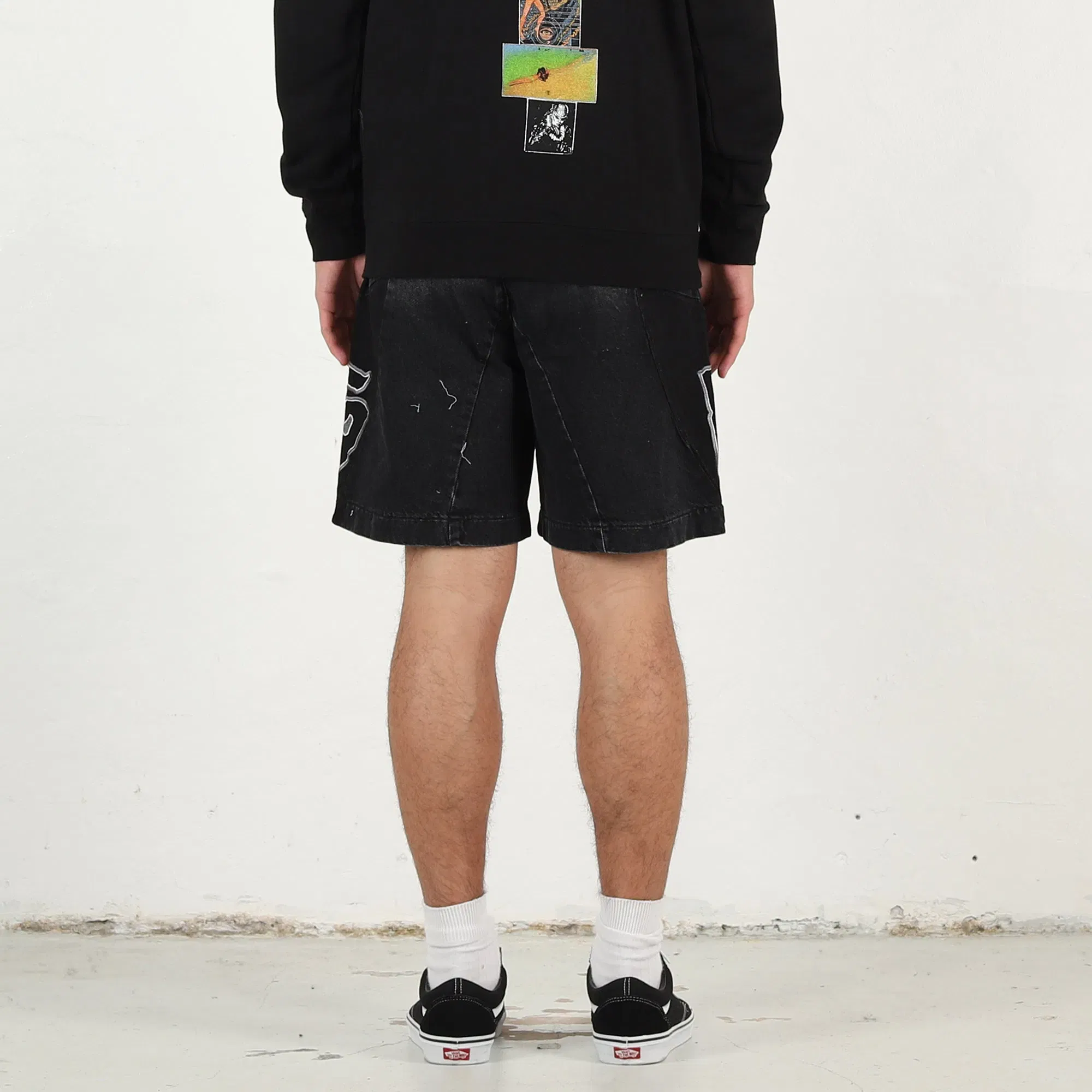 Fucking Awesome Moto Cotton Twill Shorts - Black