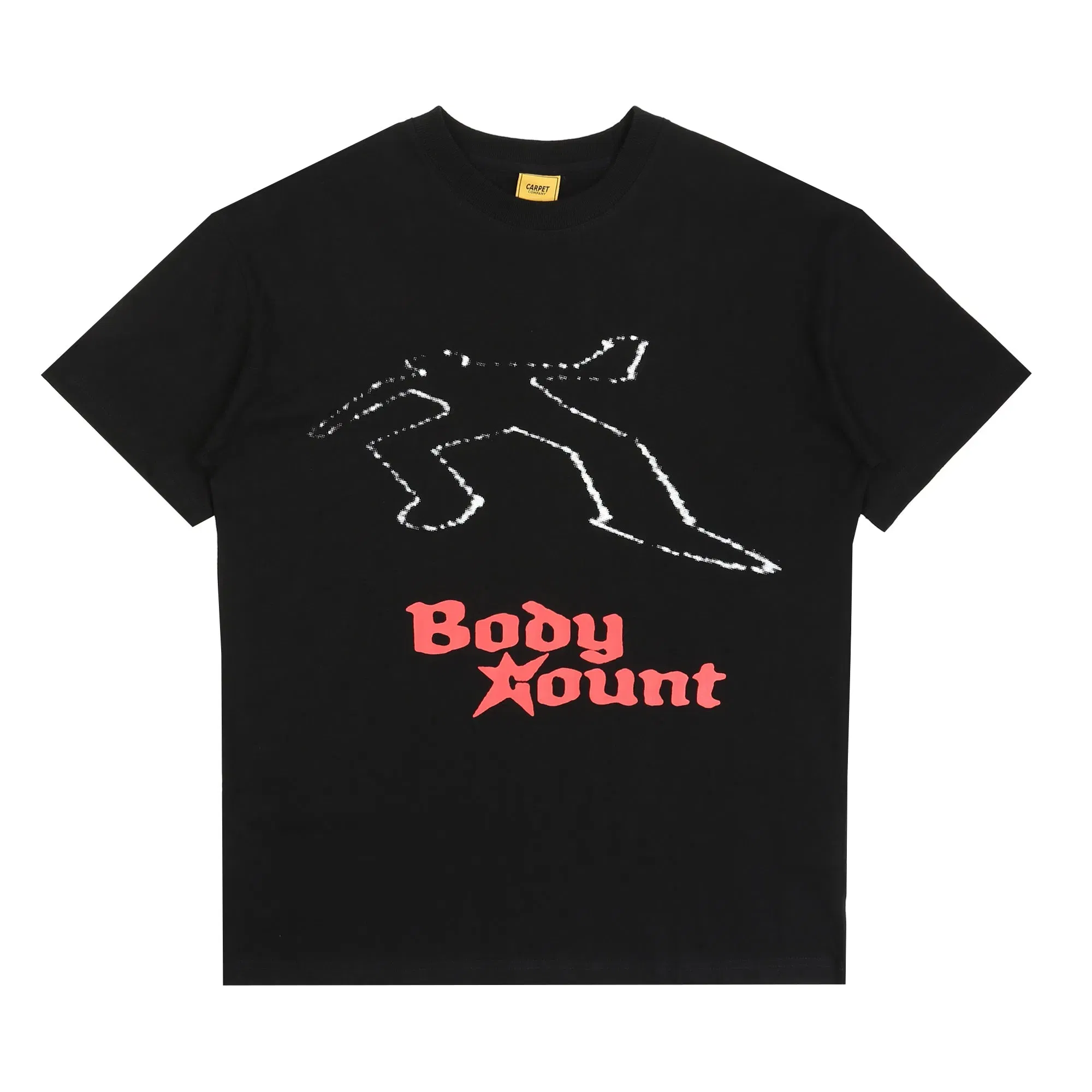 Carpet Chalk Outline T-Shirt - Black