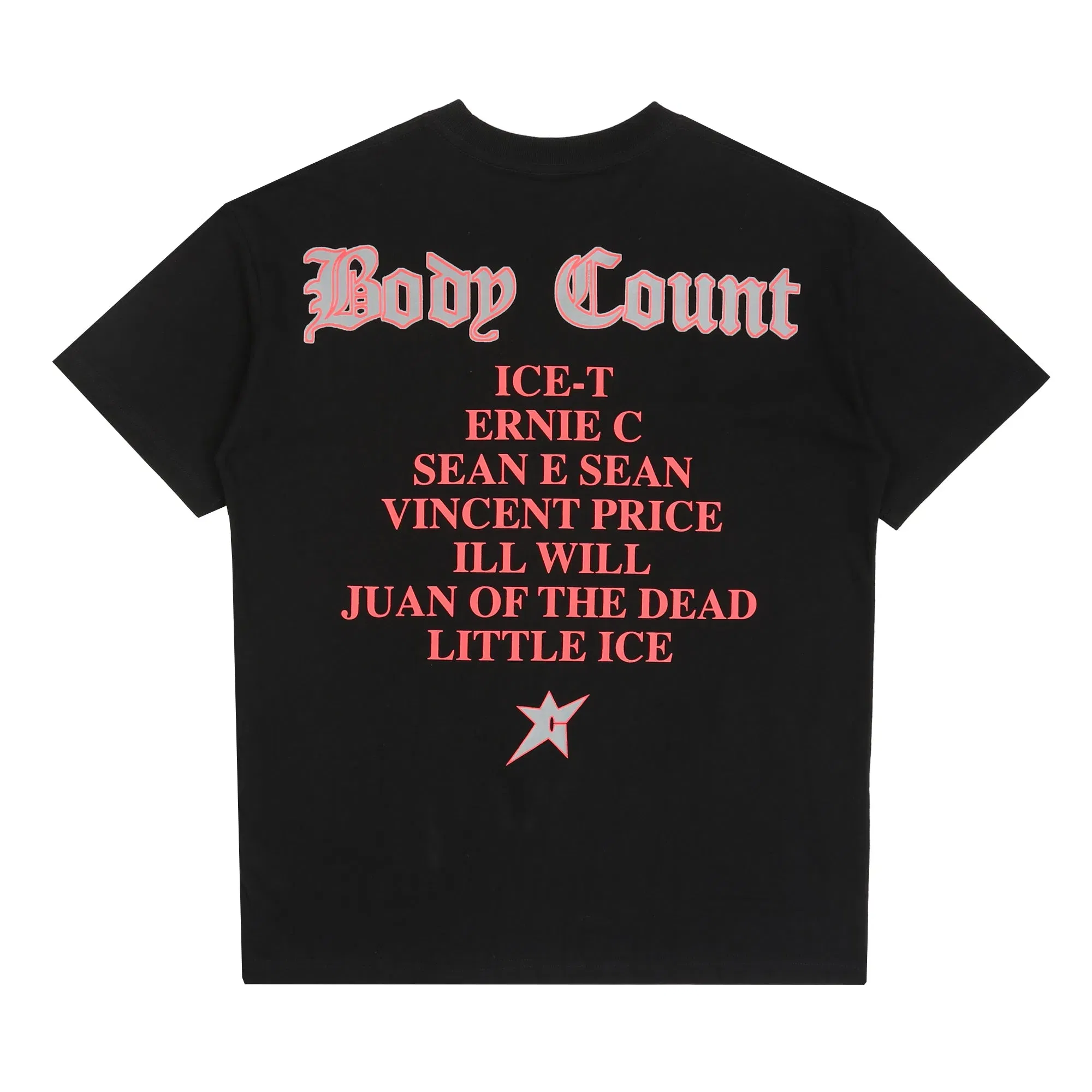 Carpet Chalk Outline T-Shirt - Black