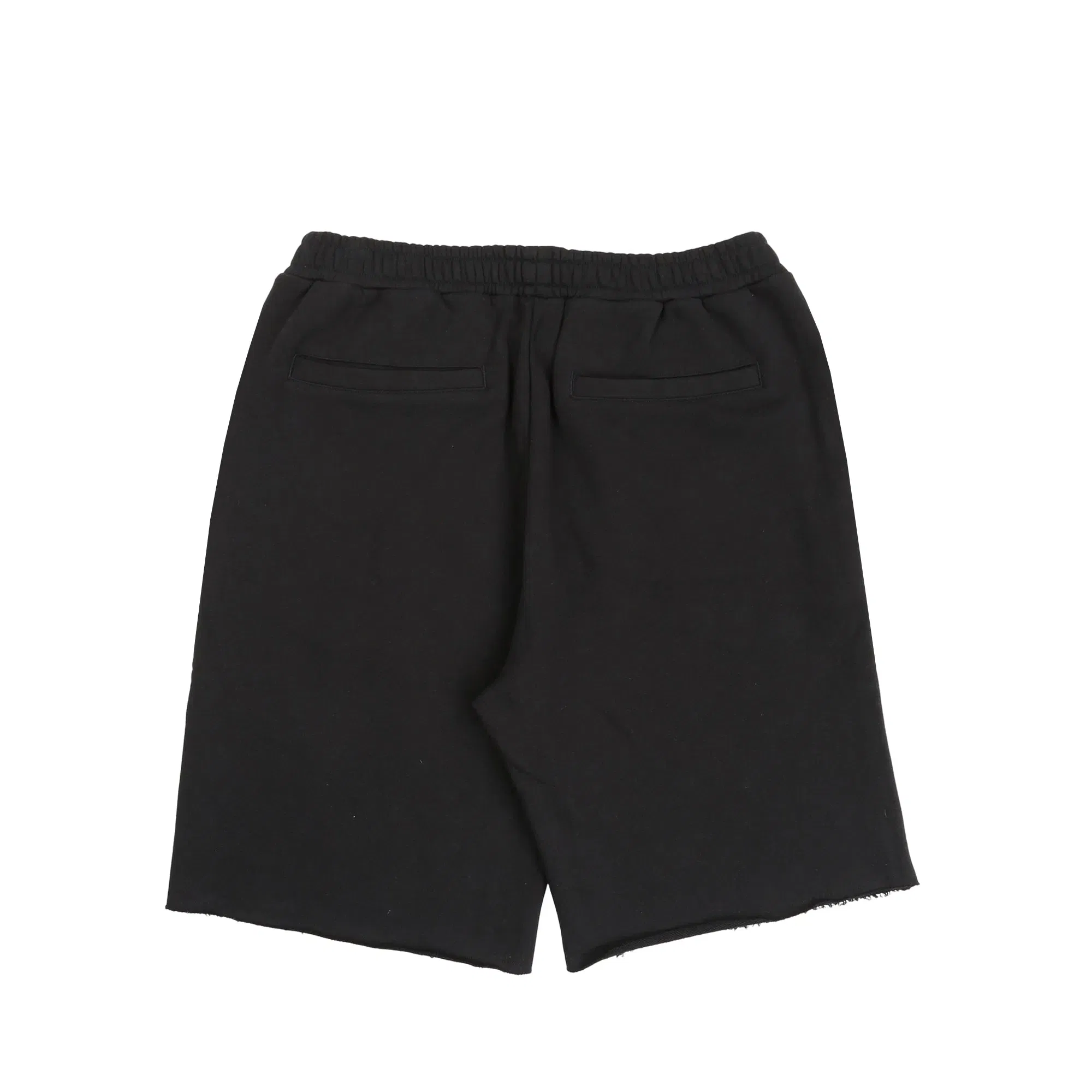 Death Rites Script Cut-Off Sweat Shorts - Black