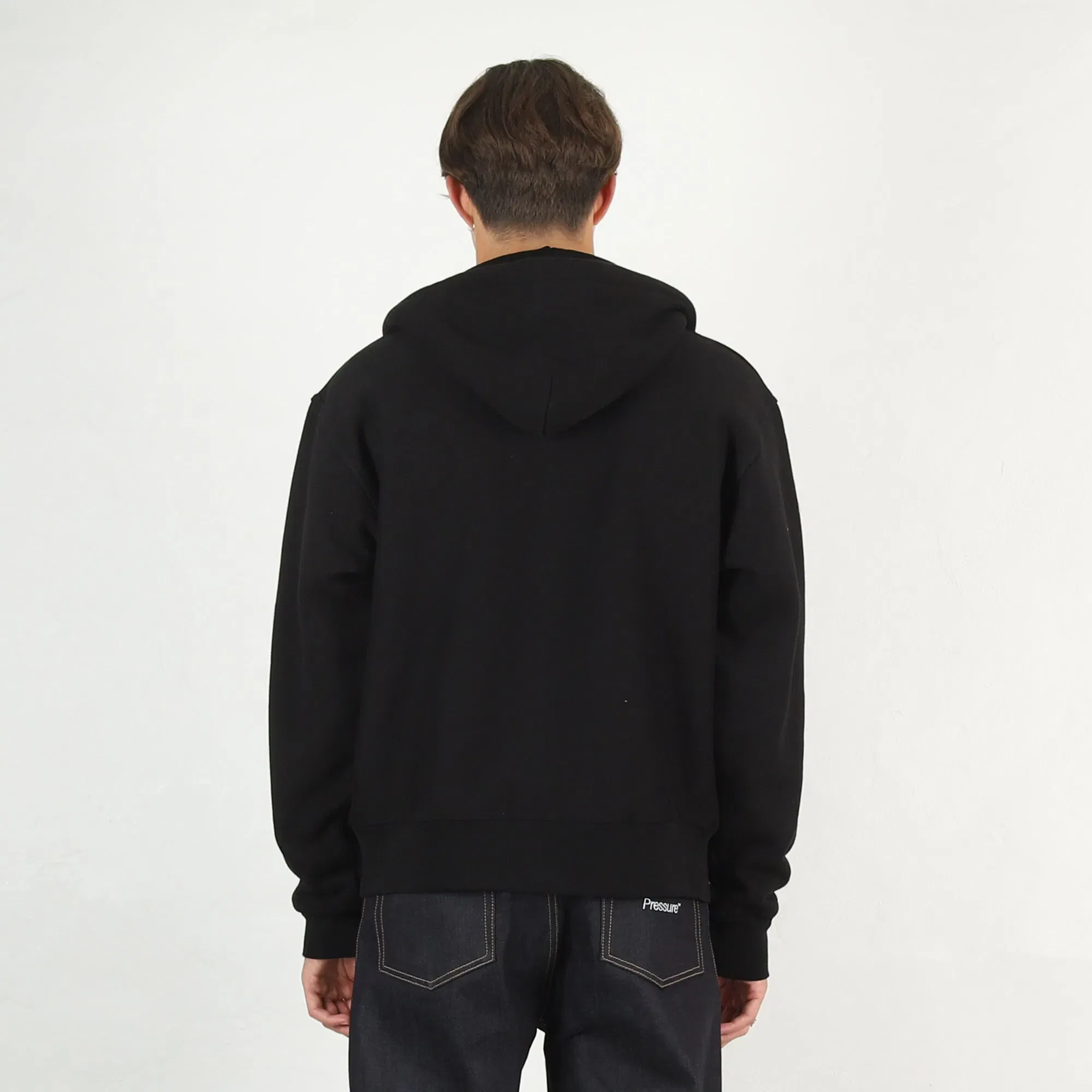 Death Rites Script Zip Hooded Sweater - Black