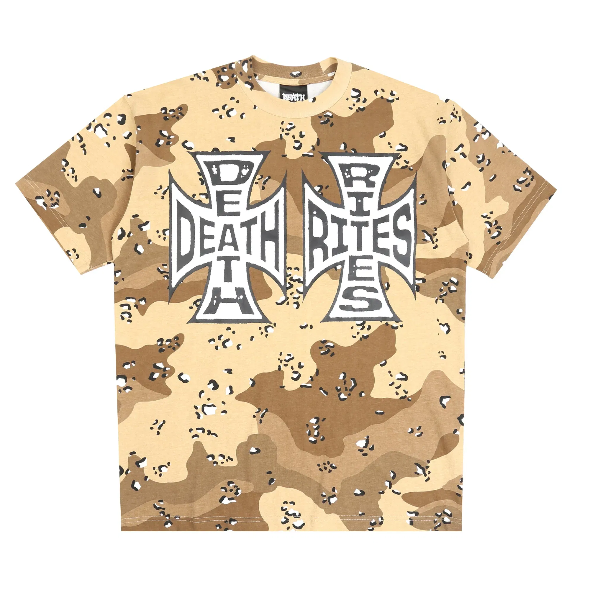 Death Rites Crosses SS T-Shirt - Choc Chip Camo