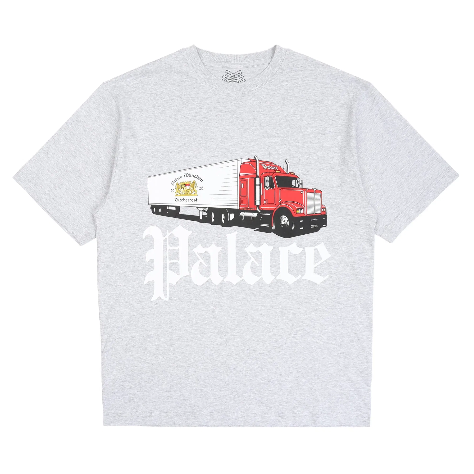 Palace Truck Off T-Shirt - Grey Marl