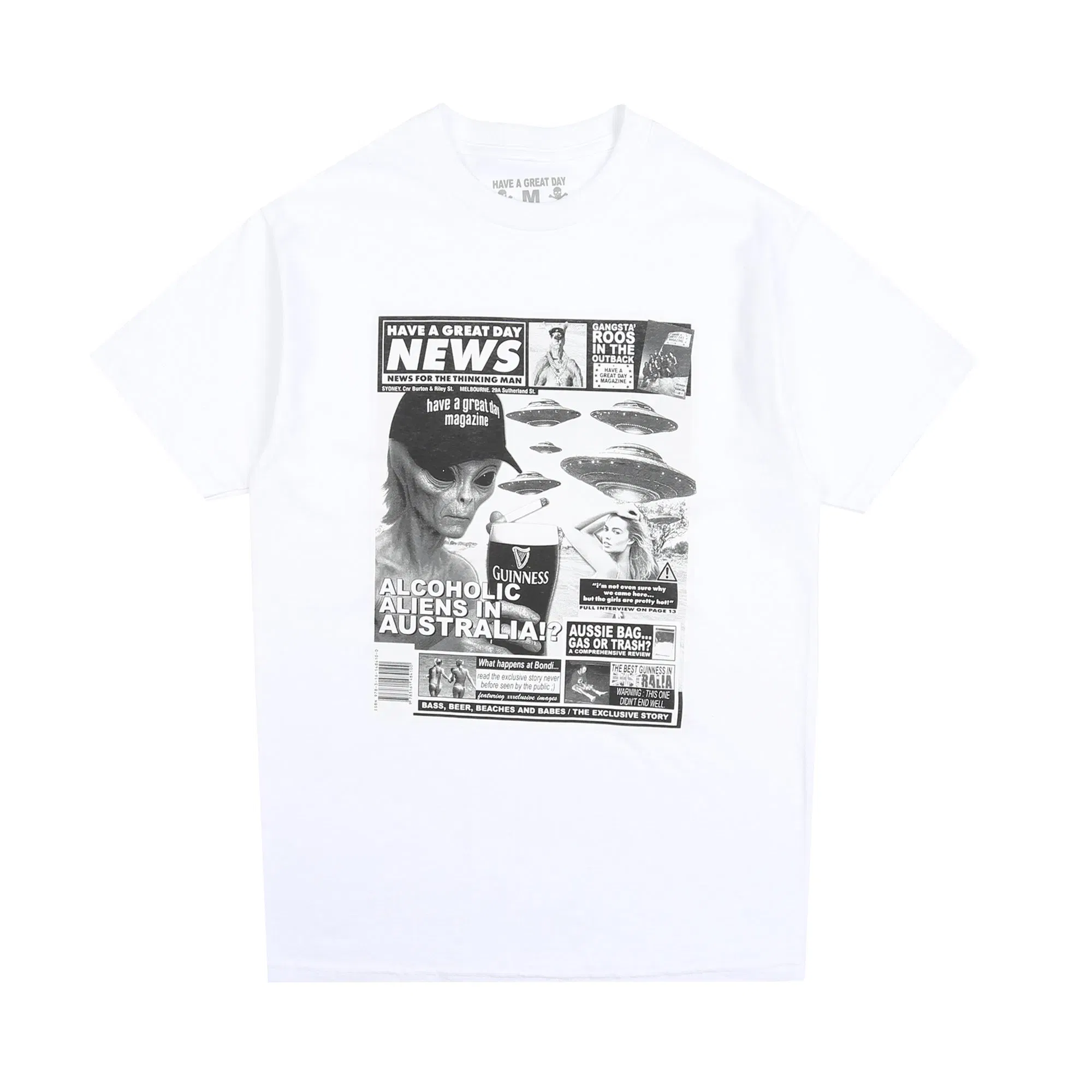Have A Great Day Mag News T-Shirt - White
