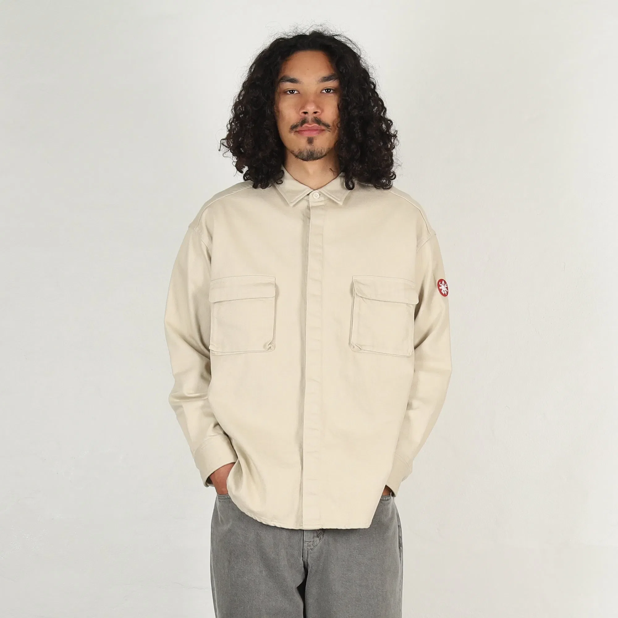 Cav Empt Cotton Twill Big Shirt - Beige
