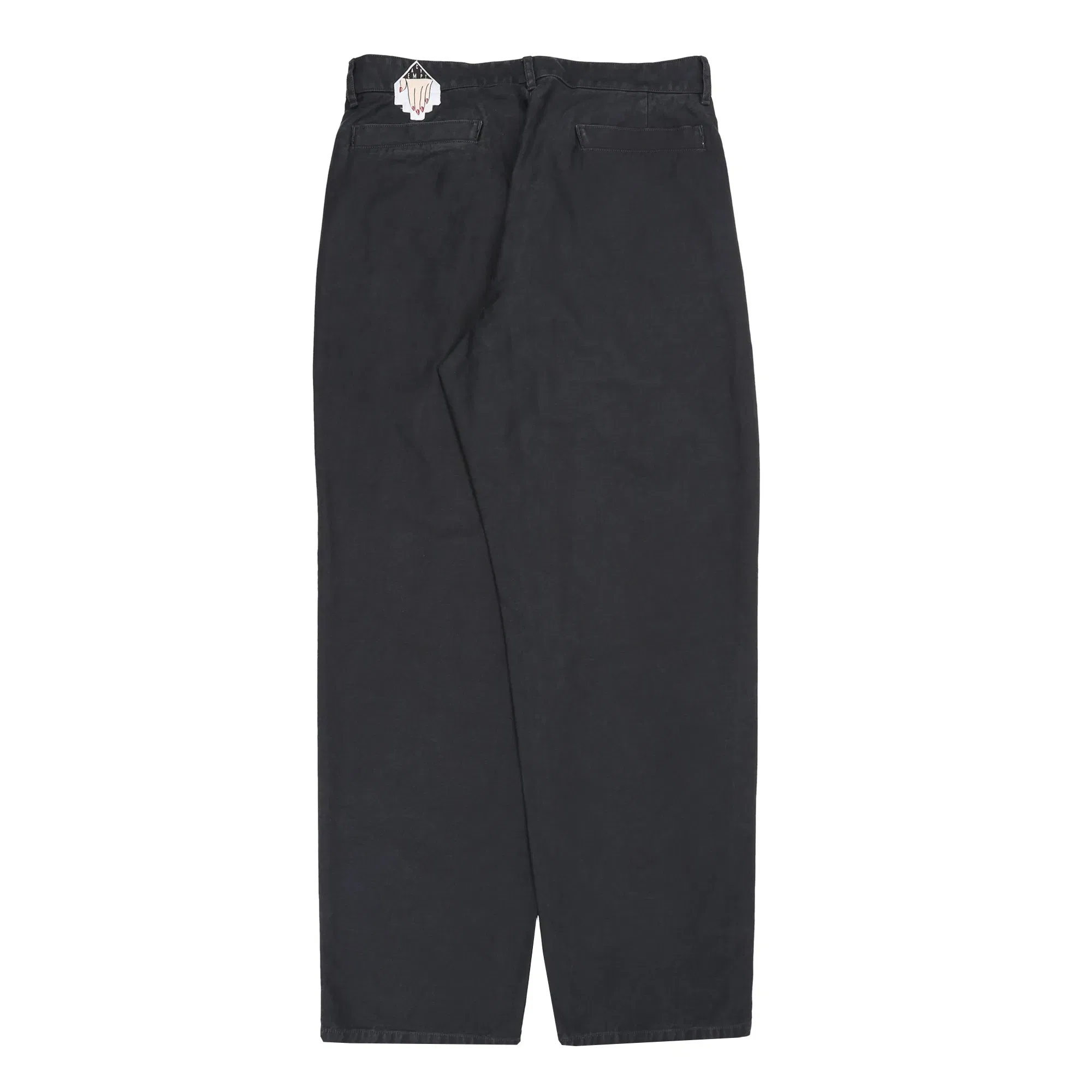 Cav Empt Washed Cotton One Tuck Pants - Charcoal