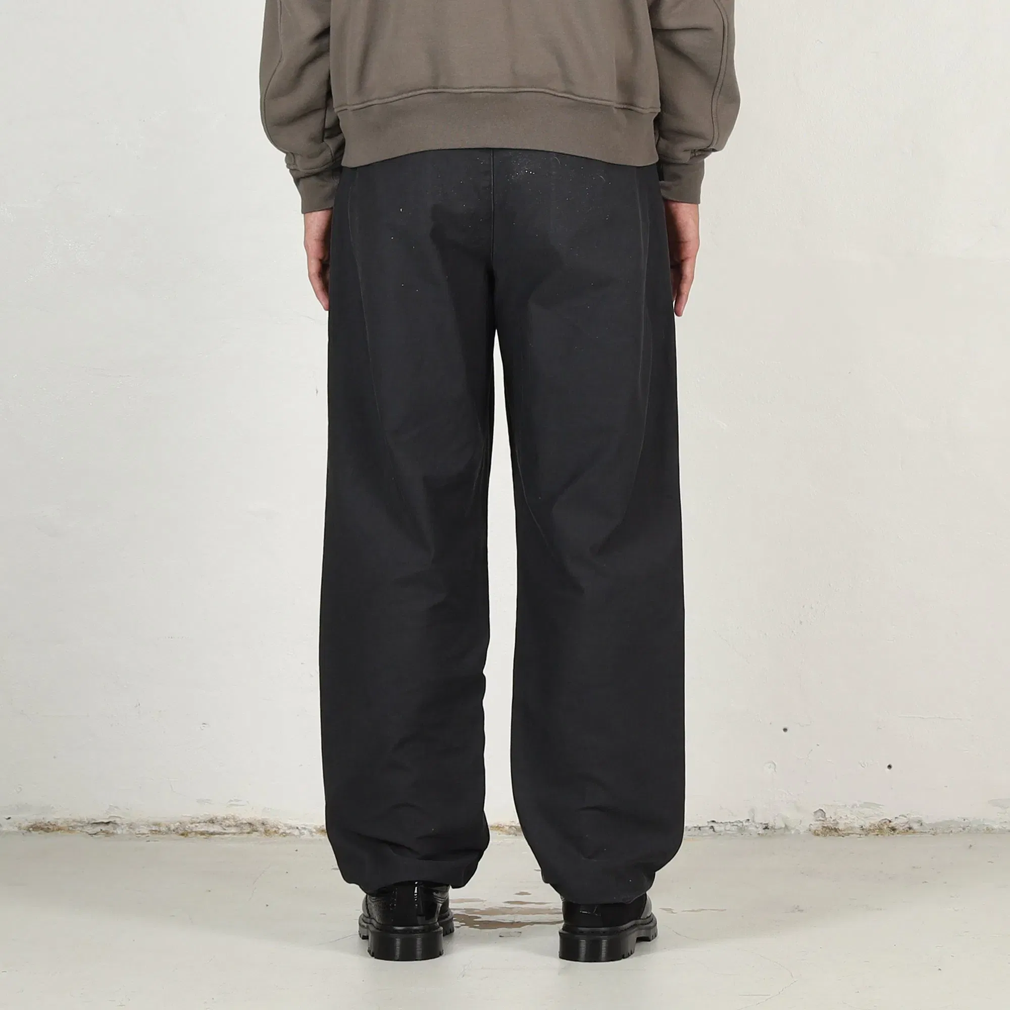 Cav Empt Washed Cotton One Tuck Pants - Charcoal