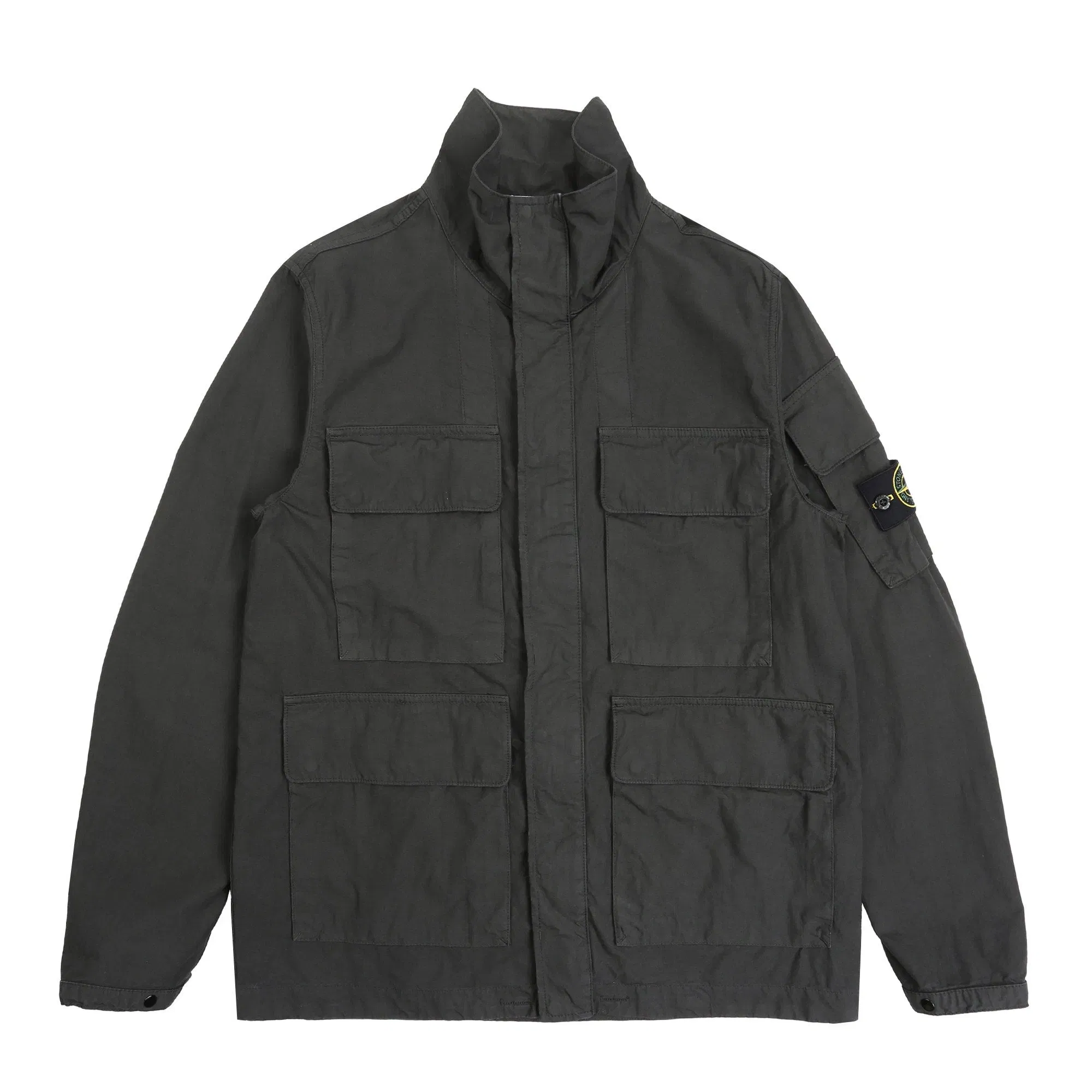 Stone Island Q100011 Short Parka - Lead Grey