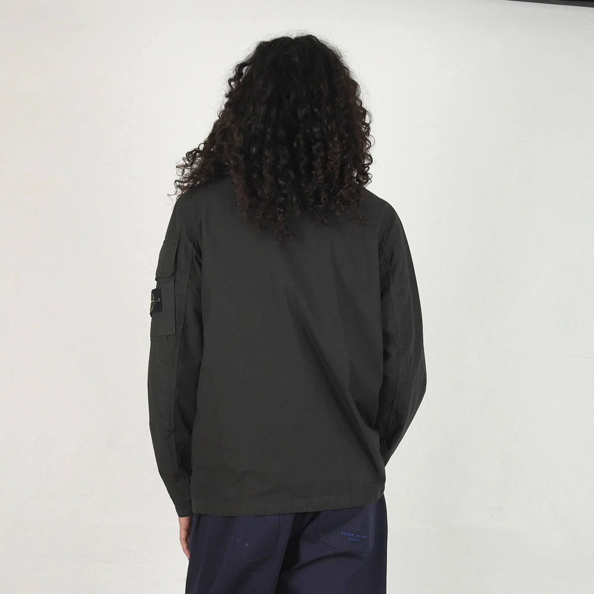 Stone Island Q100011 Short Parka - Lead Grey