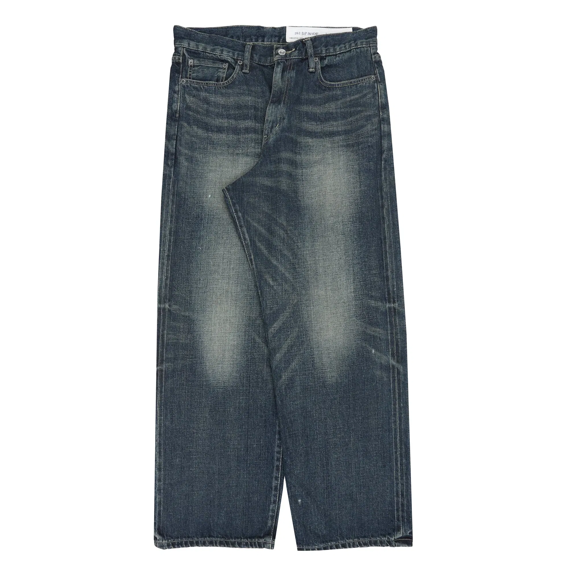 Neighborhood Washed Denim DP Wide Pants - Indigo