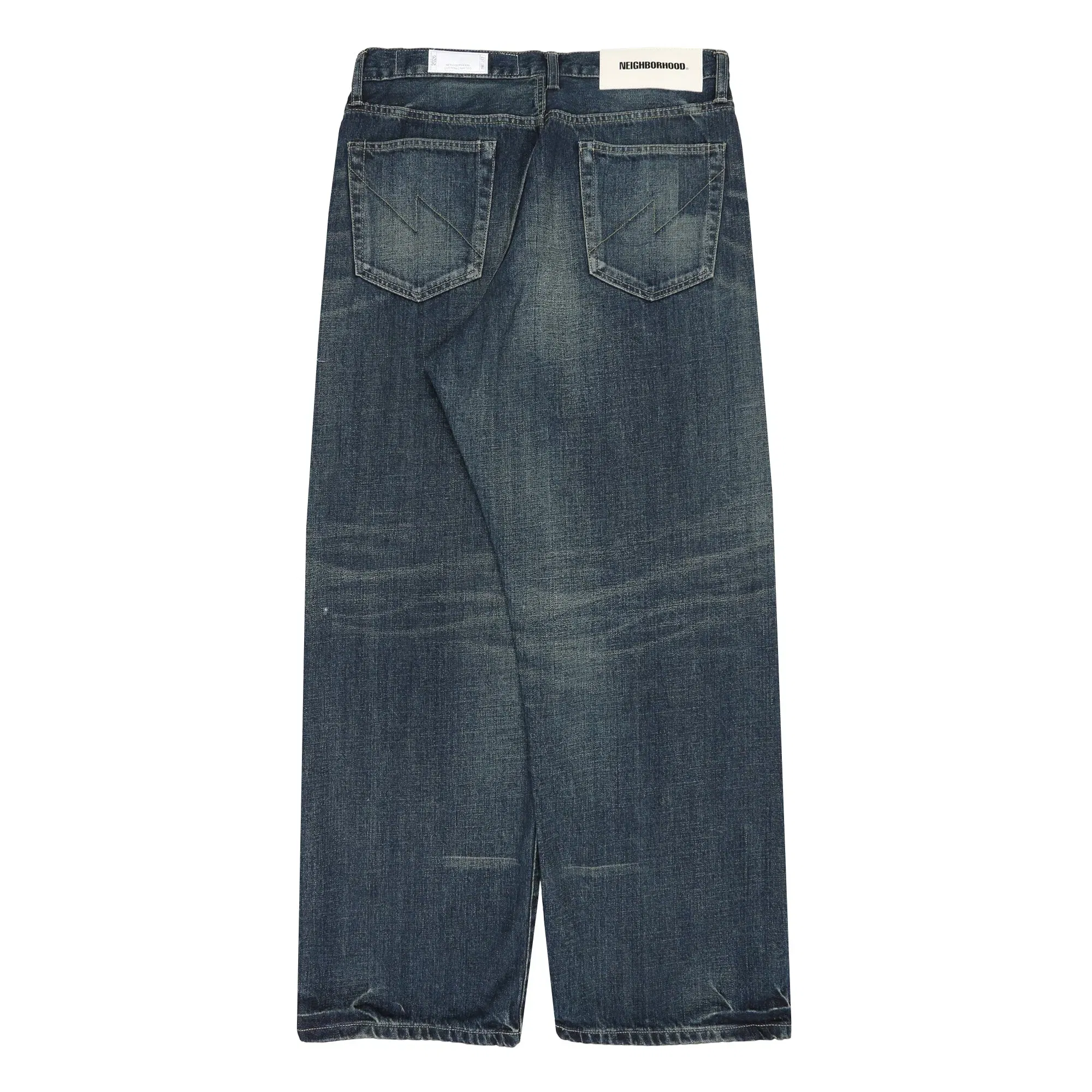 Neighborhood Washed Denim DP Wide Pants - Indigo