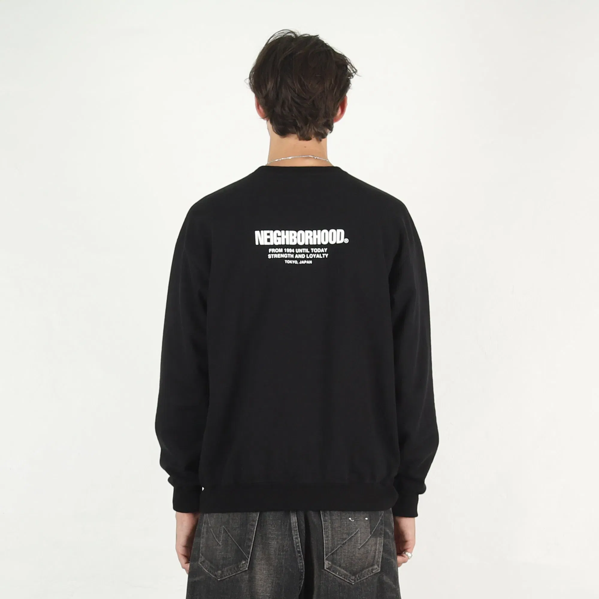 Neighborhood Staple LS Sweatshirt - Black
