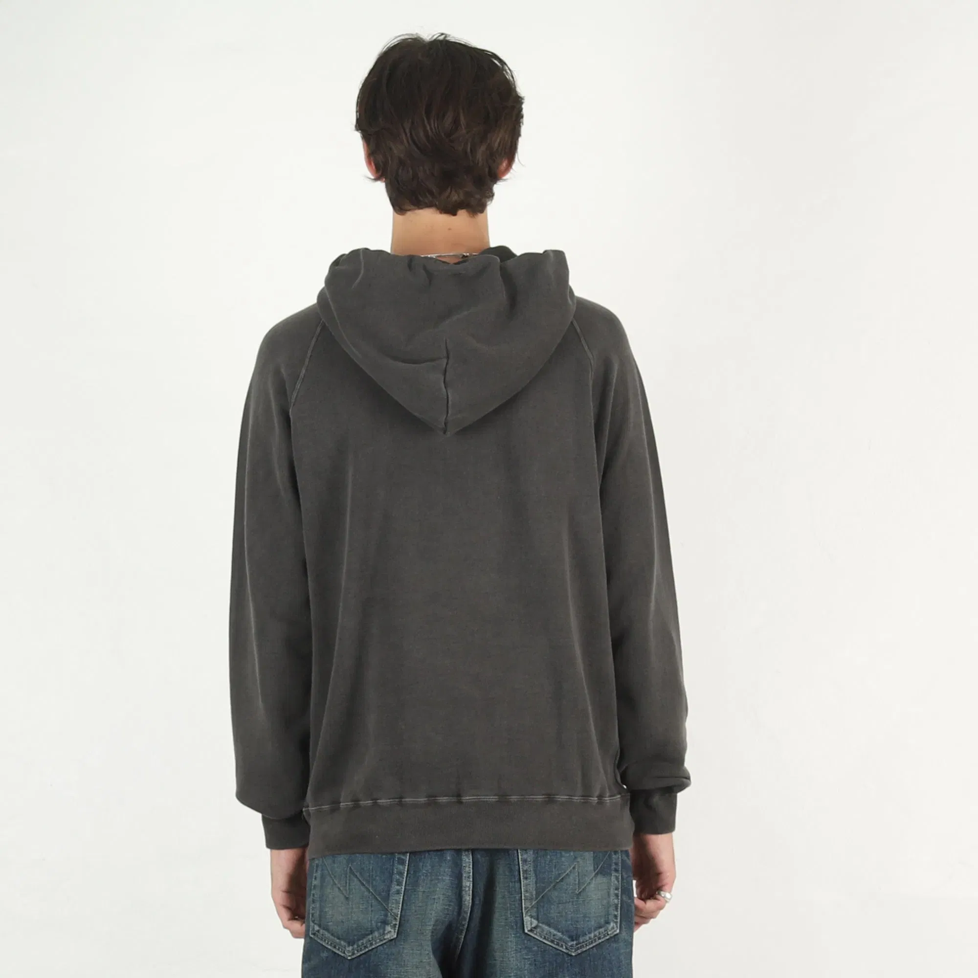 Neighborhood Pigment Dyed LS Sweat Hoodie - Black