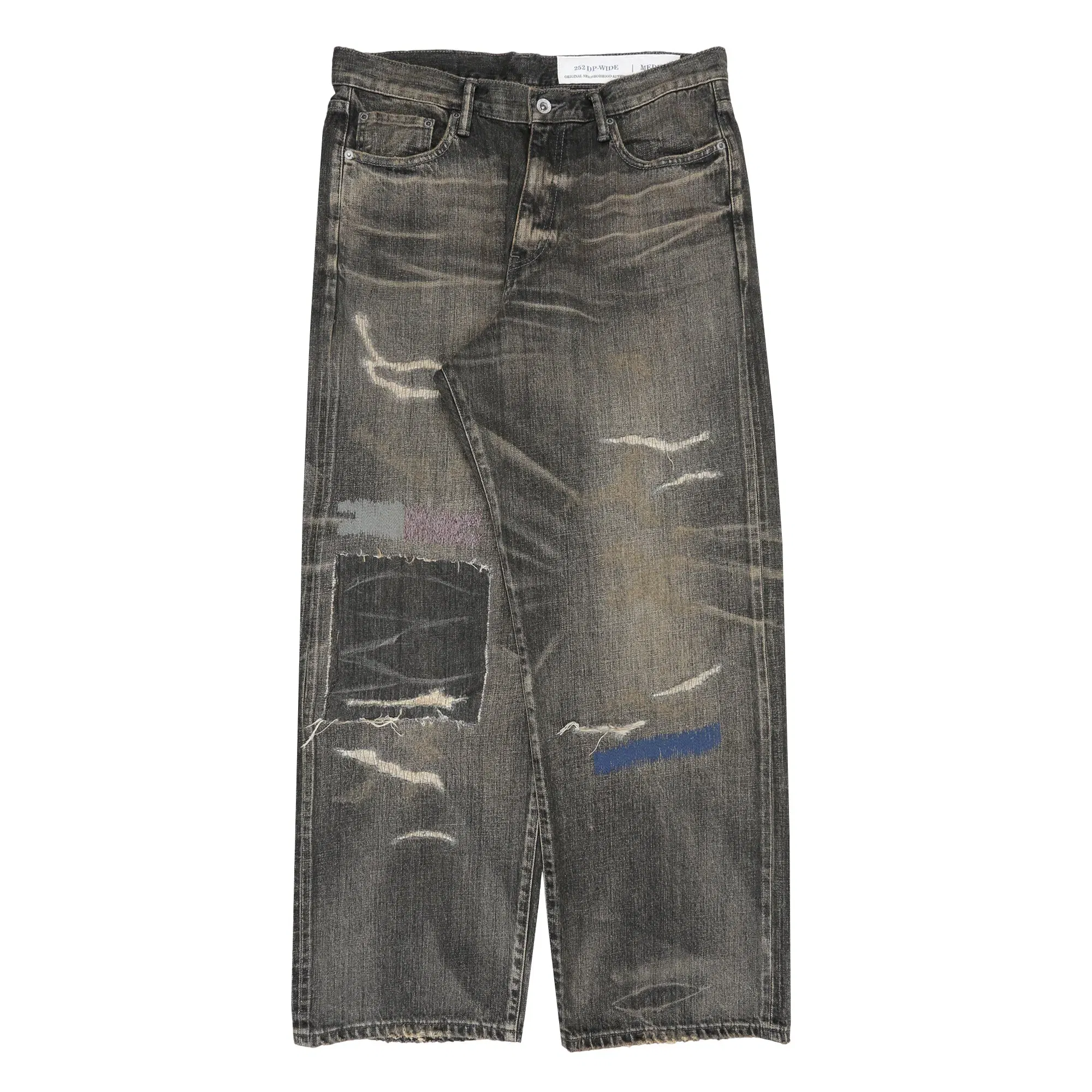Neighborhood Savage Denim DP Wide Pants - Black