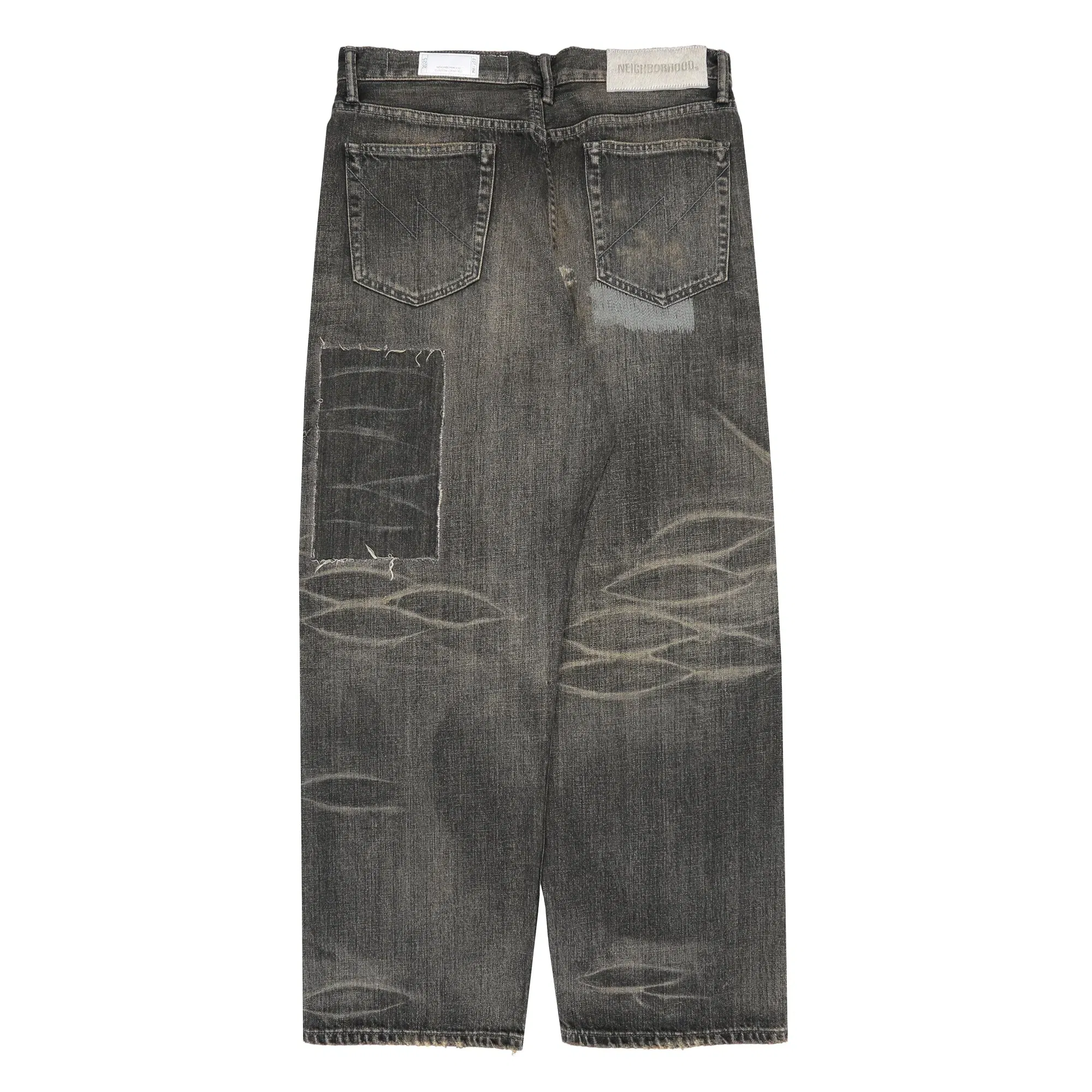 Neighborhood Savage Denim DP Wide Pants - Black