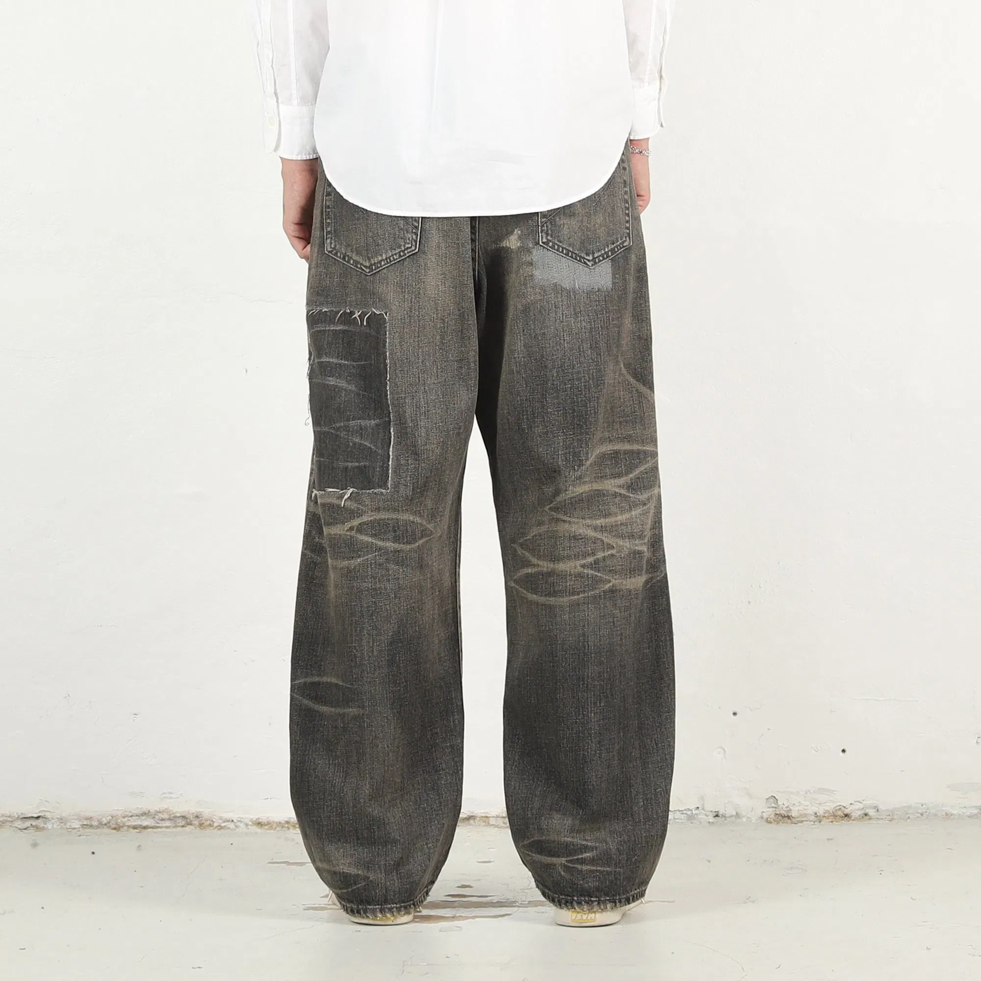 Neighborhood Savage Denim DP Wide Pants - Black
