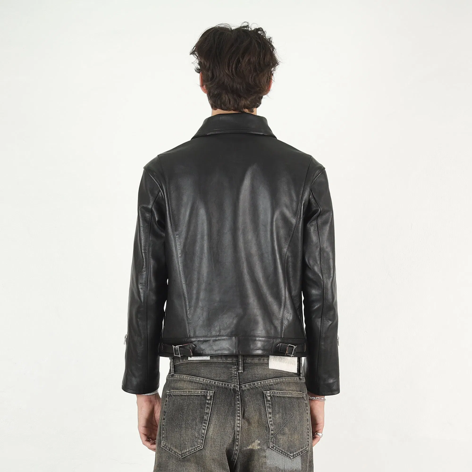 Neighborhood Leather Riders Jacket - Black