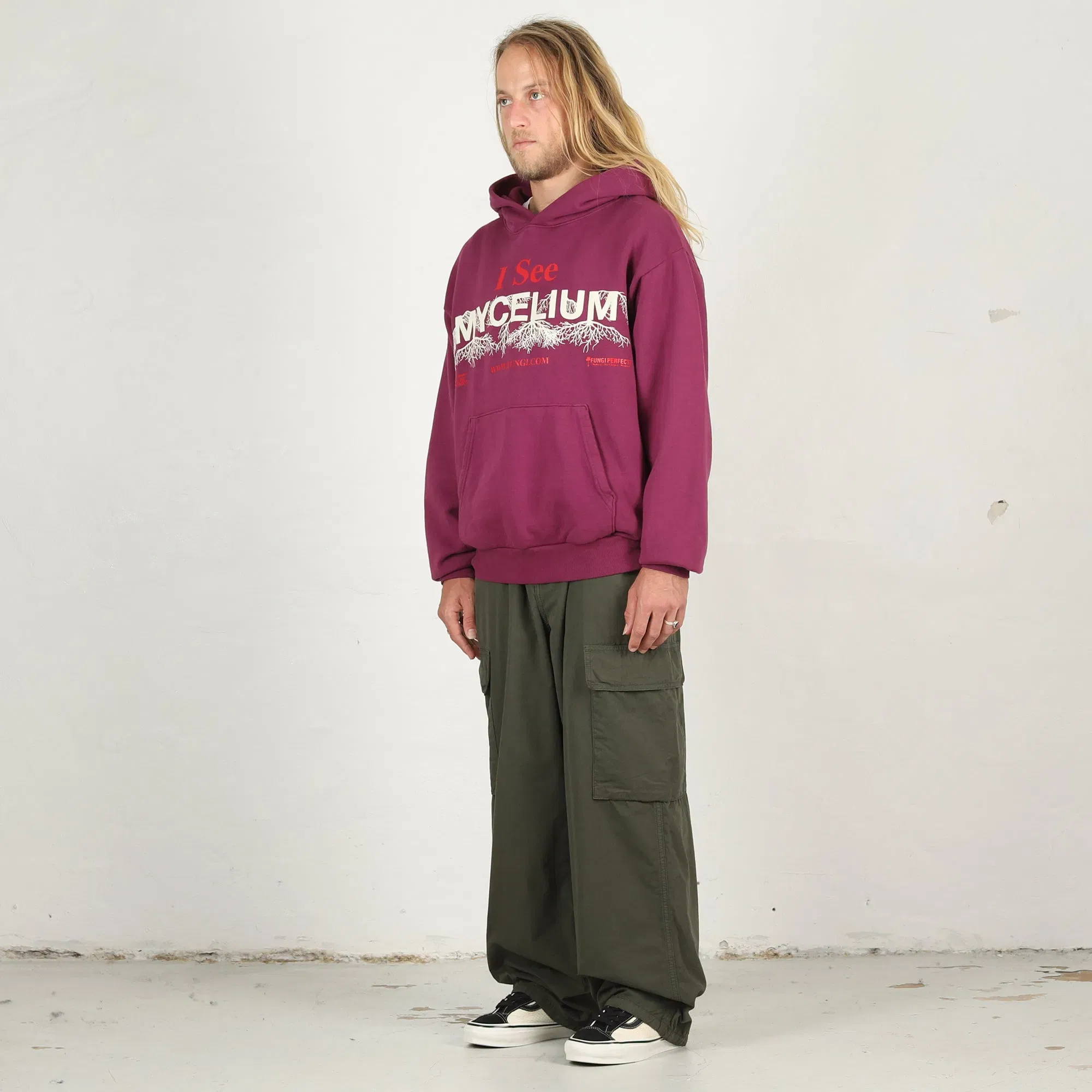 Online Ceramics I See Mycelium Hoodie - Mulberry