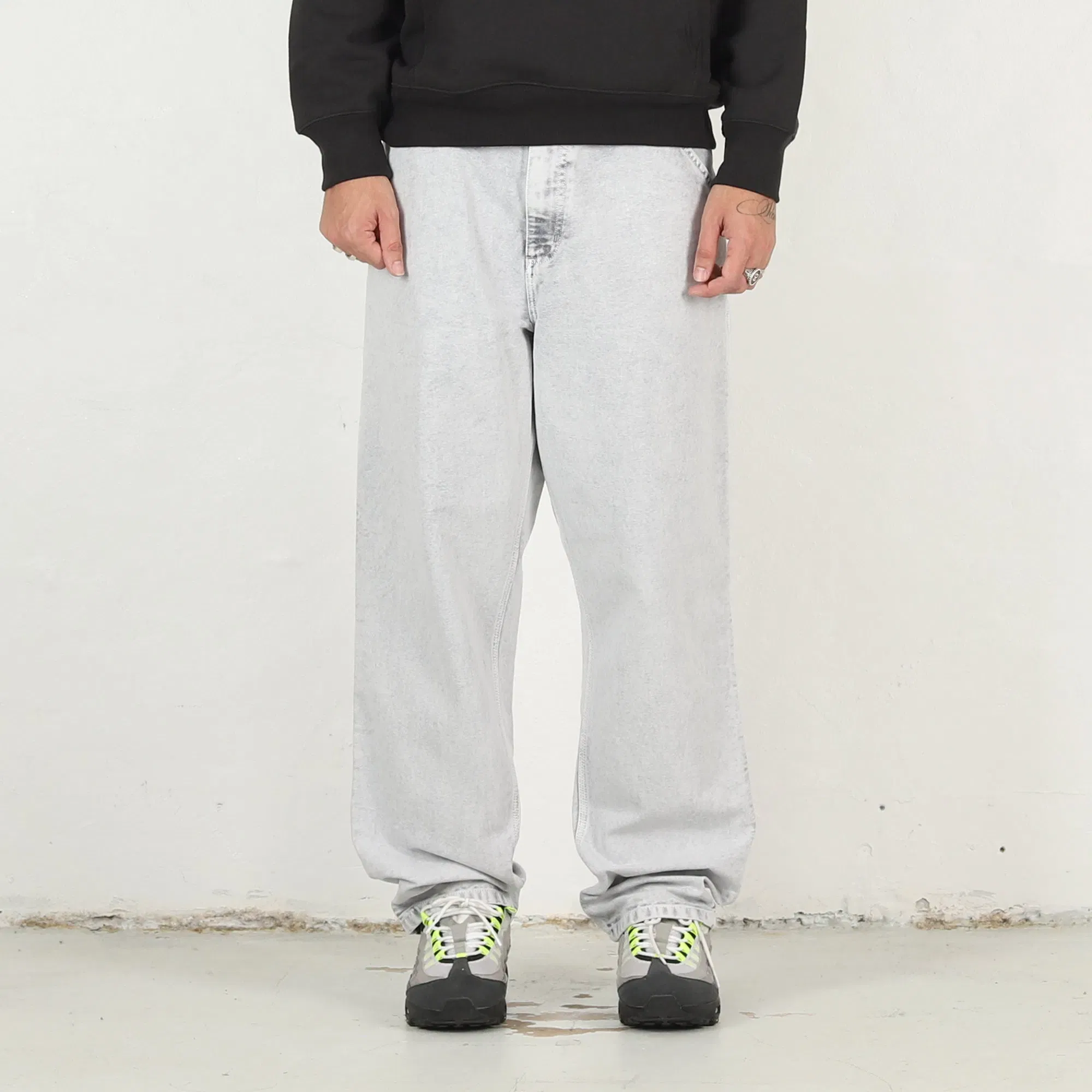 Carhartt WIP Single Knee Pant - Black chalk wash