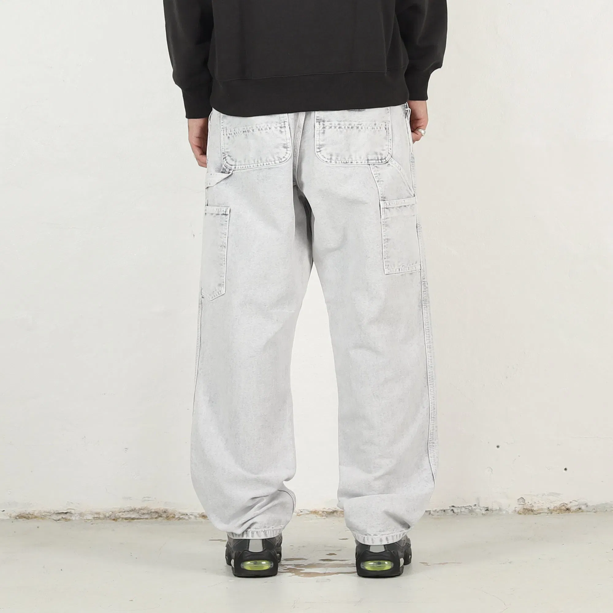 Carhartt WIP Single Knee Pant - Black chalk wash