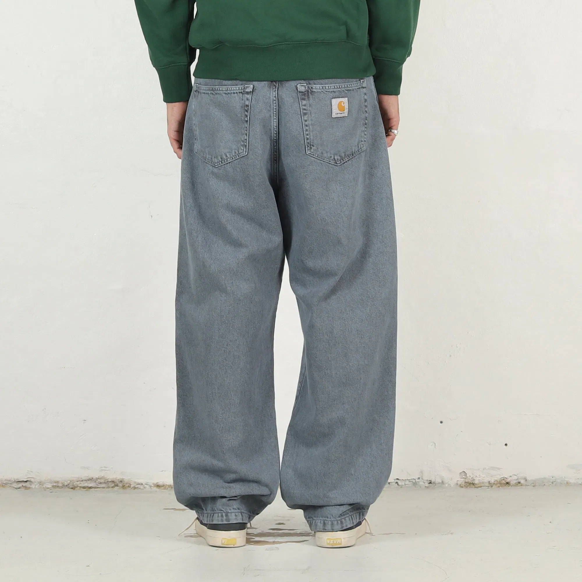 Carhartt WIP Landon Pant - Black / Blue Fog gar dyed