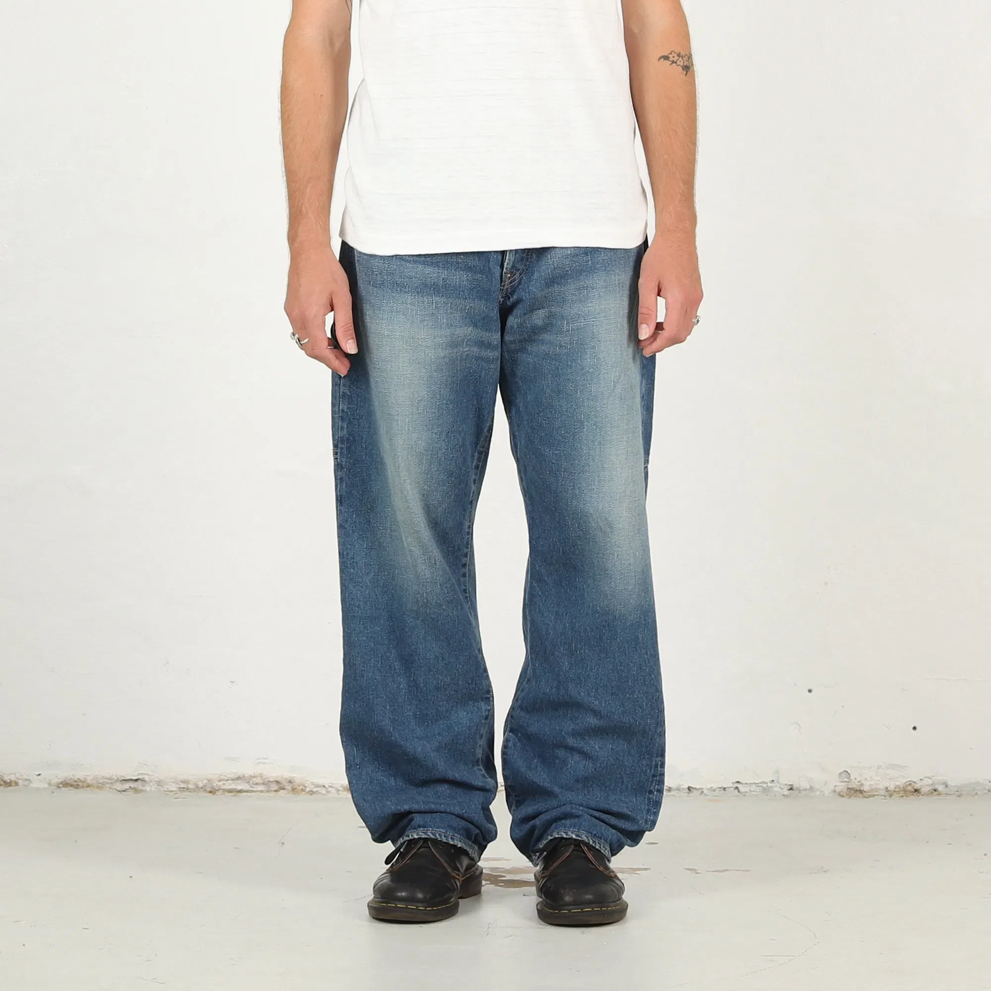 Human Made Straight Denim Pants Future - Indigo