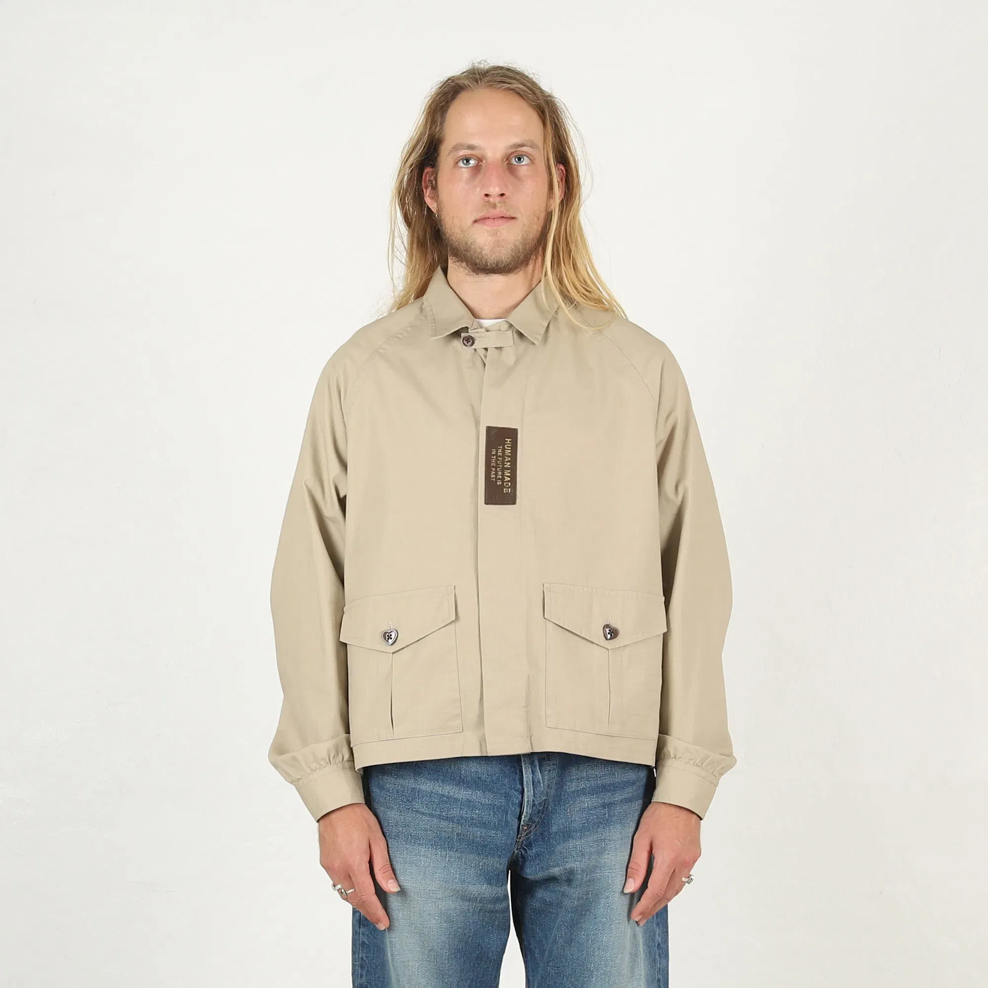Human Made Cotton Flight Jacket - Beige