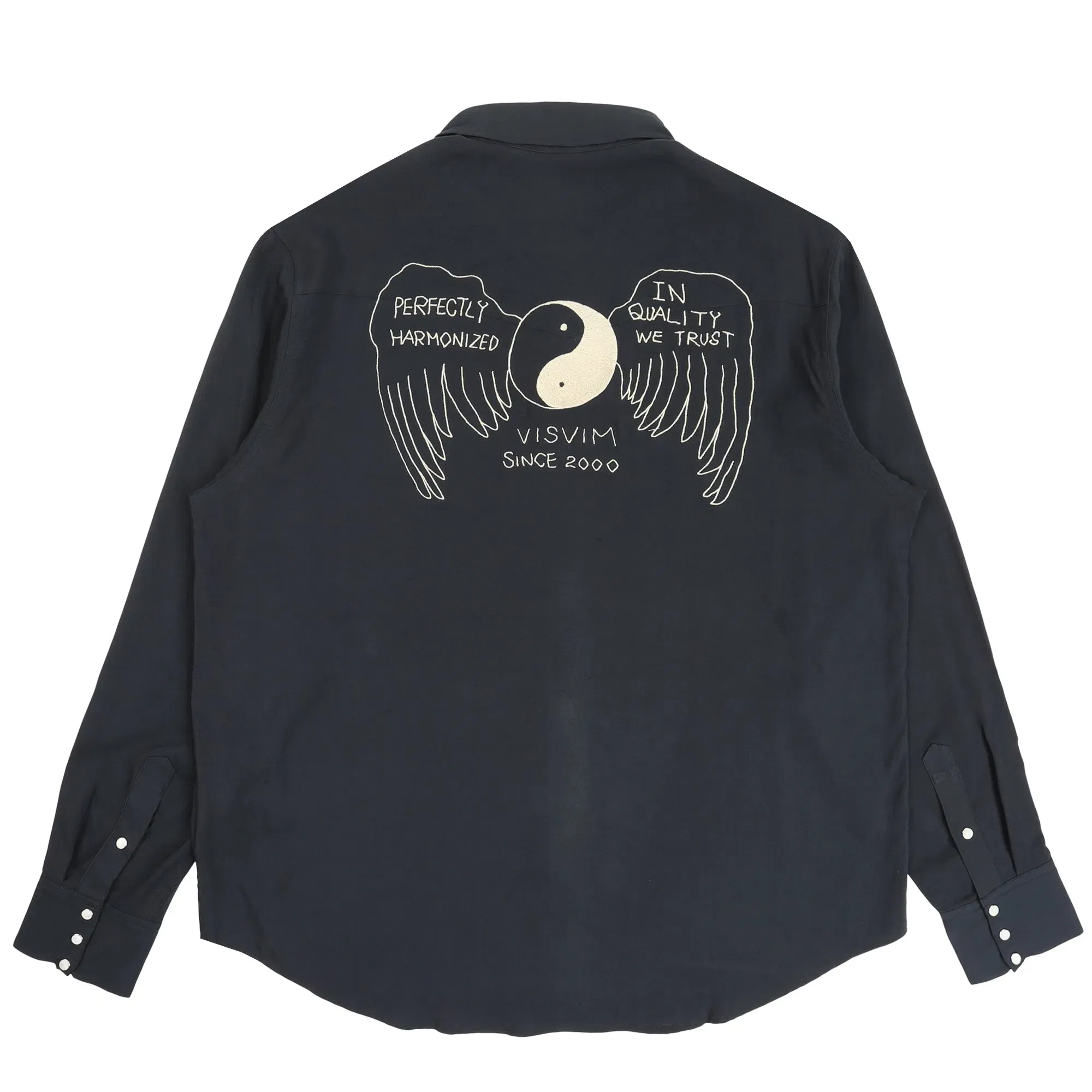 visvim L/S Four Corners Shirt - Black