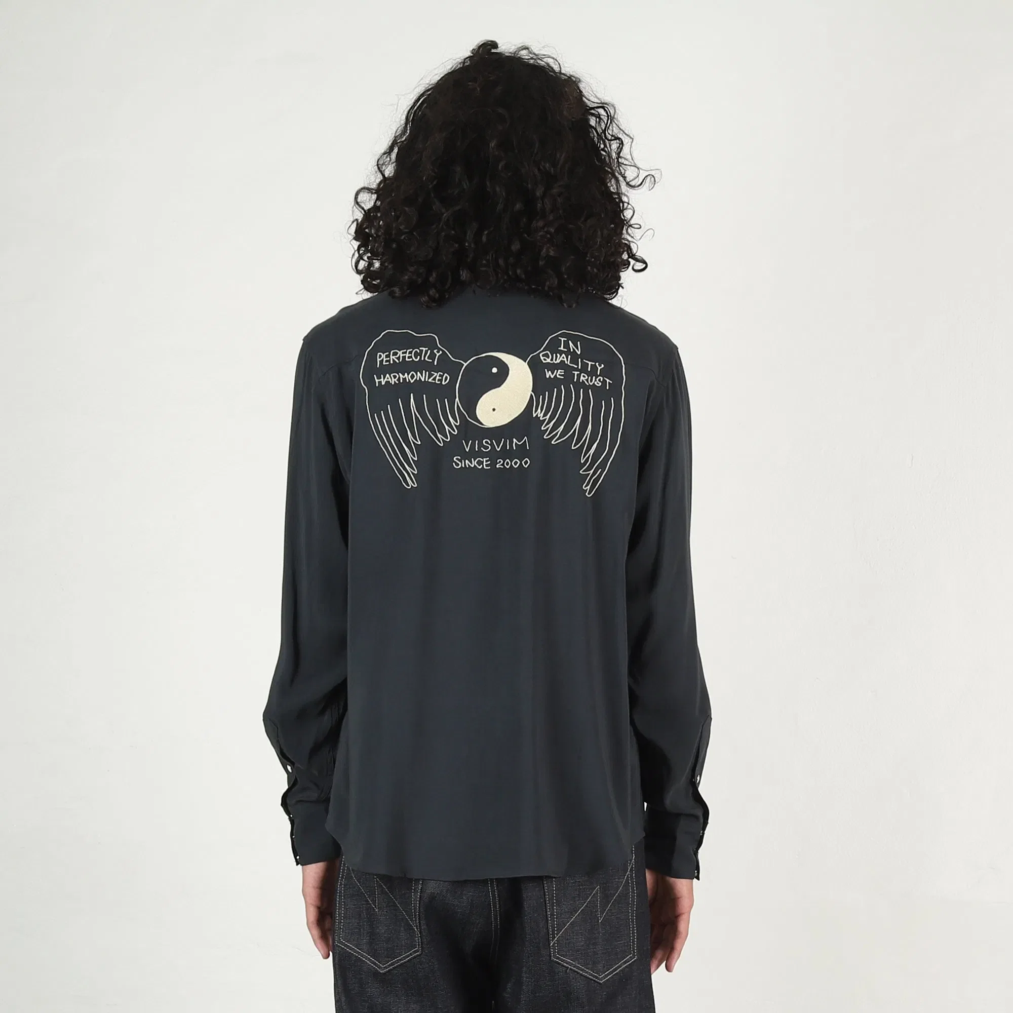 visvim L/S Four Corners Shirt - Black