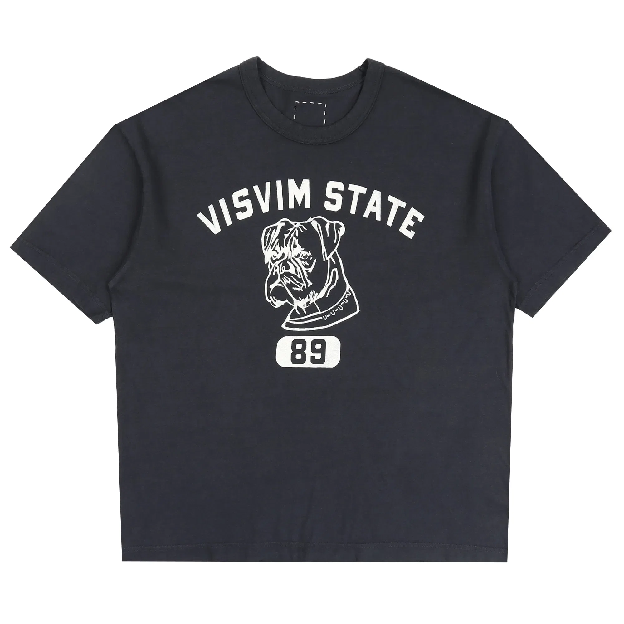 visvim S/S Jumbo T-Shirt 89 - Damaged Black