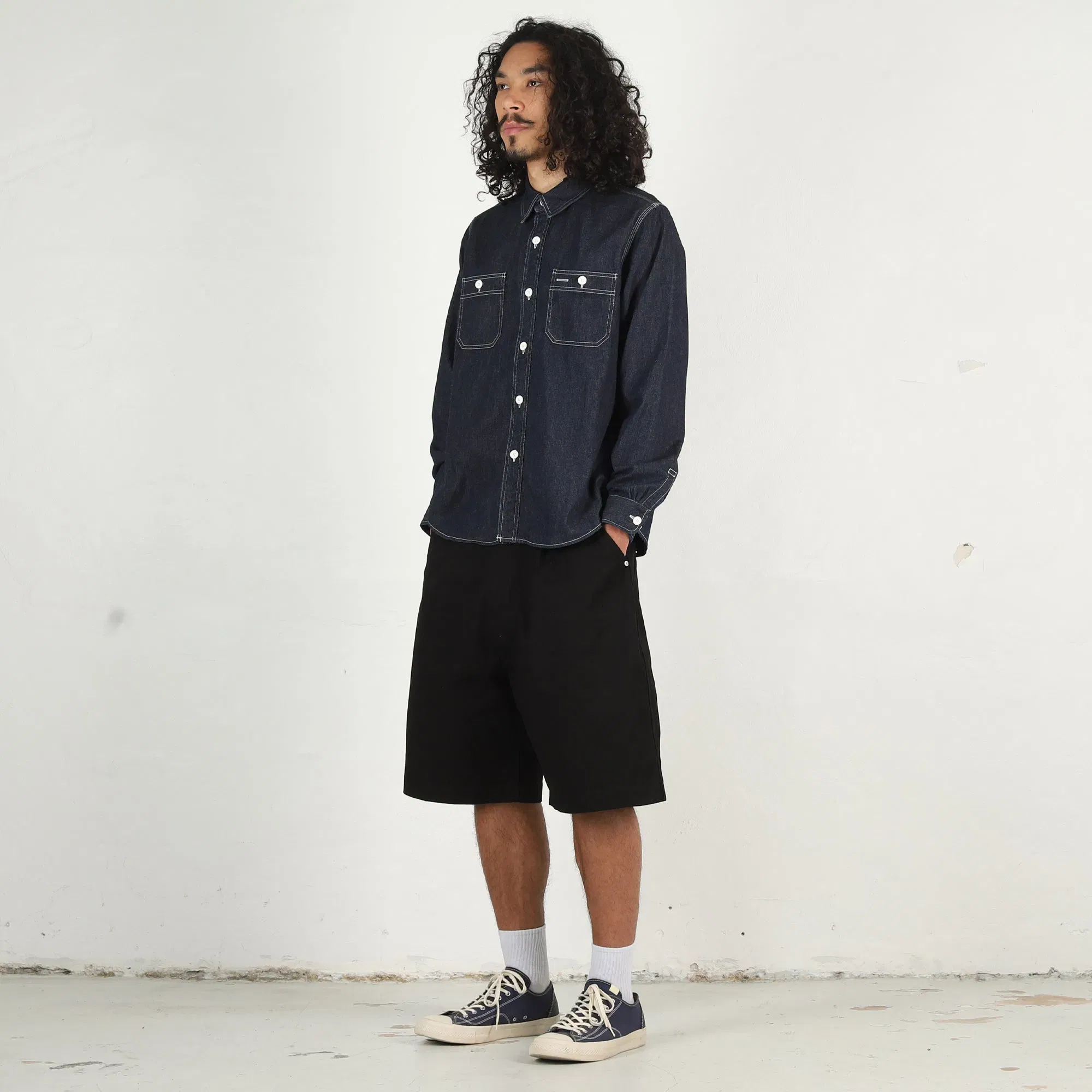 visvim L/S Larrikan Shirt - Mud OD