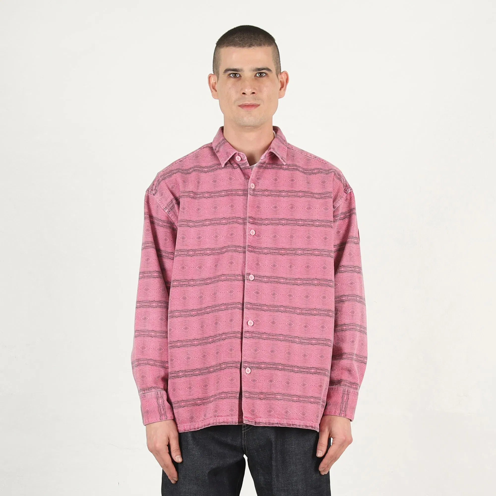 Cav Empt Overdye FK Pattern Shirt - Pink